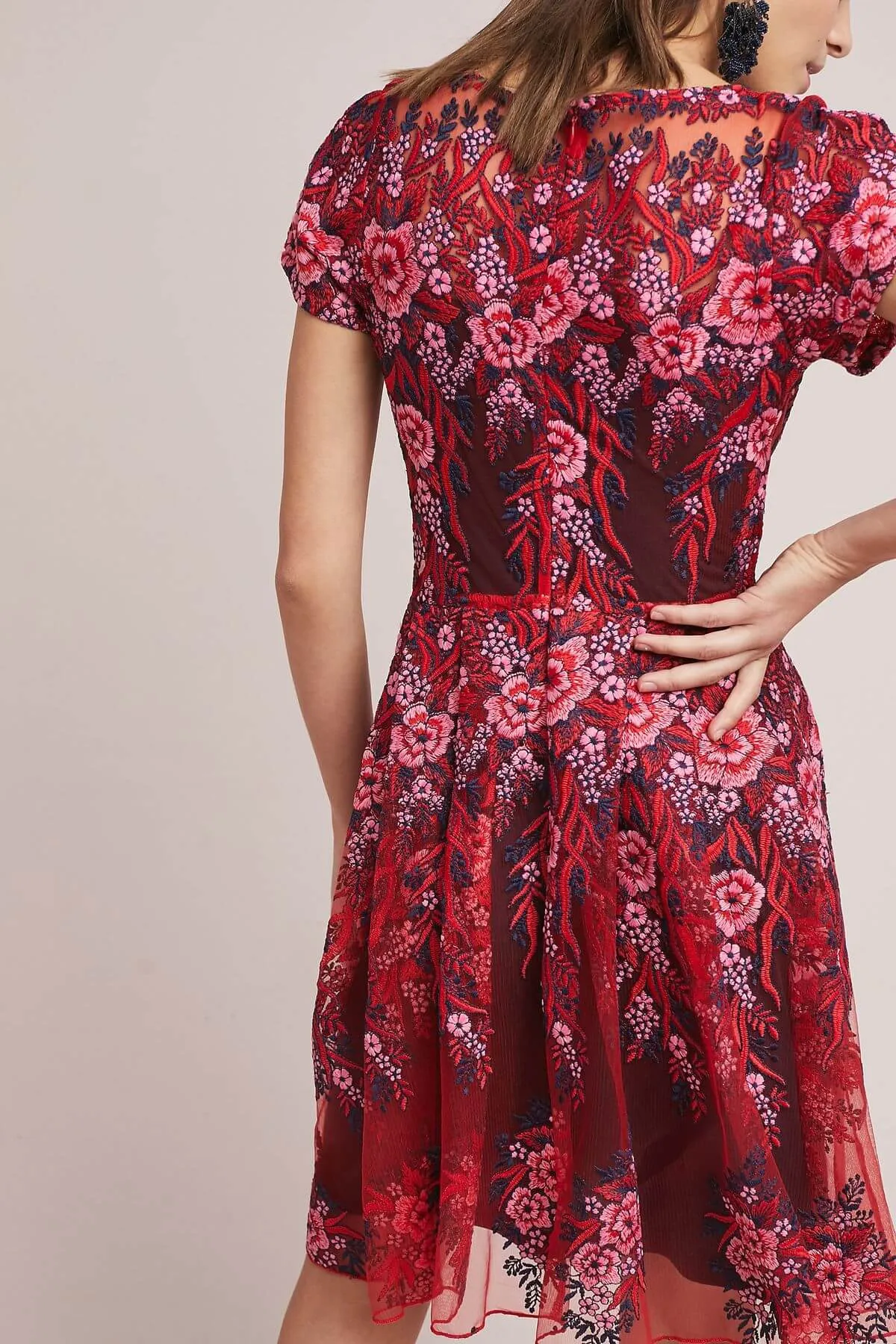 Feminine Comfort Belted-Style Rosa Lace Dress