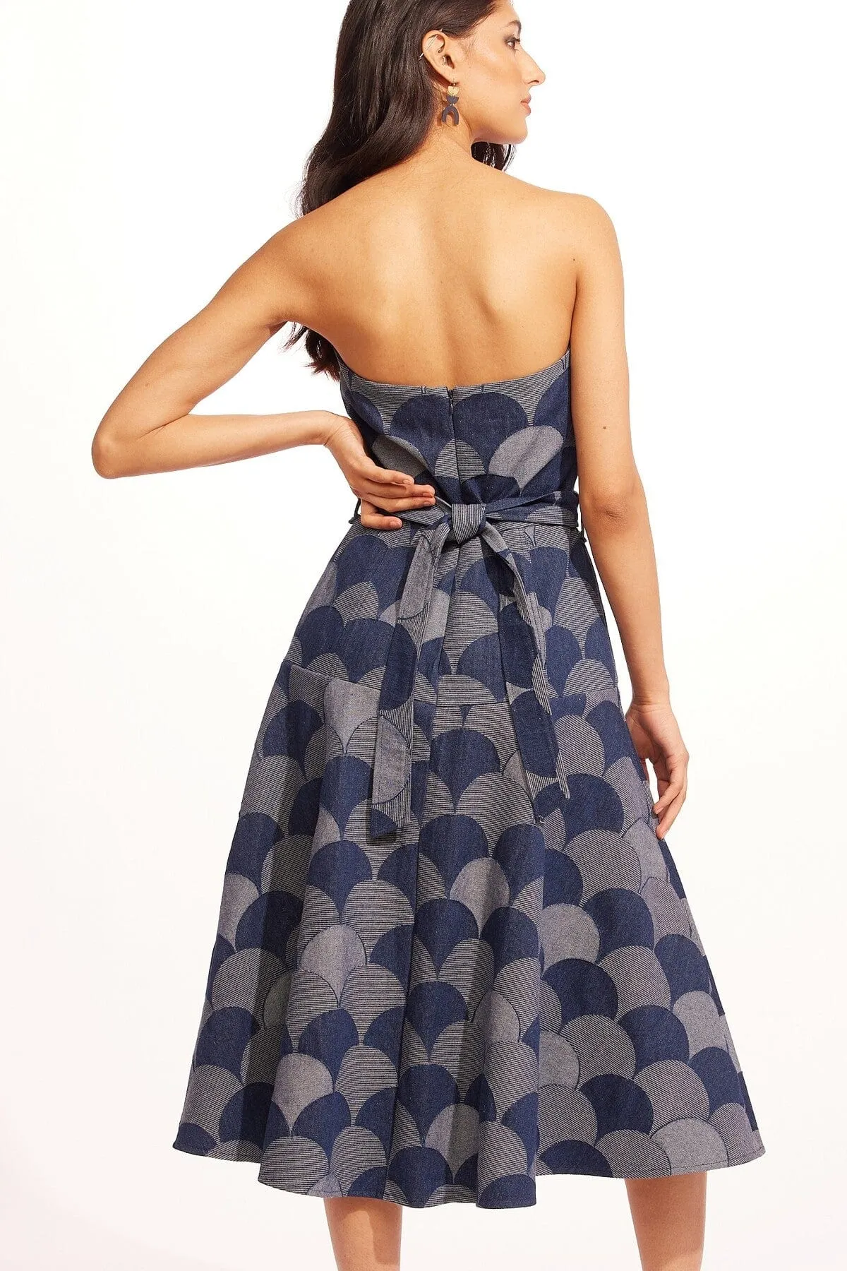 Refined Cut Mandoline Dress - Atomic Denim