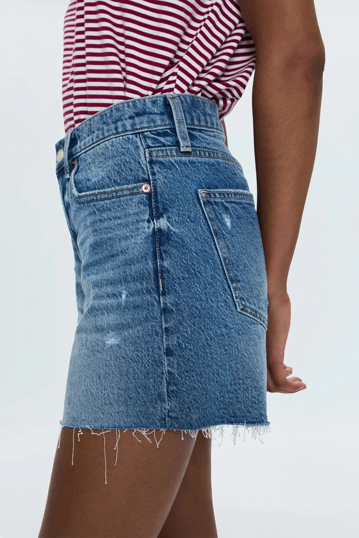 Winter Fashion Pistola Kennedy Relaxed Mid Rise Cut Off Shorts - Central Vintage