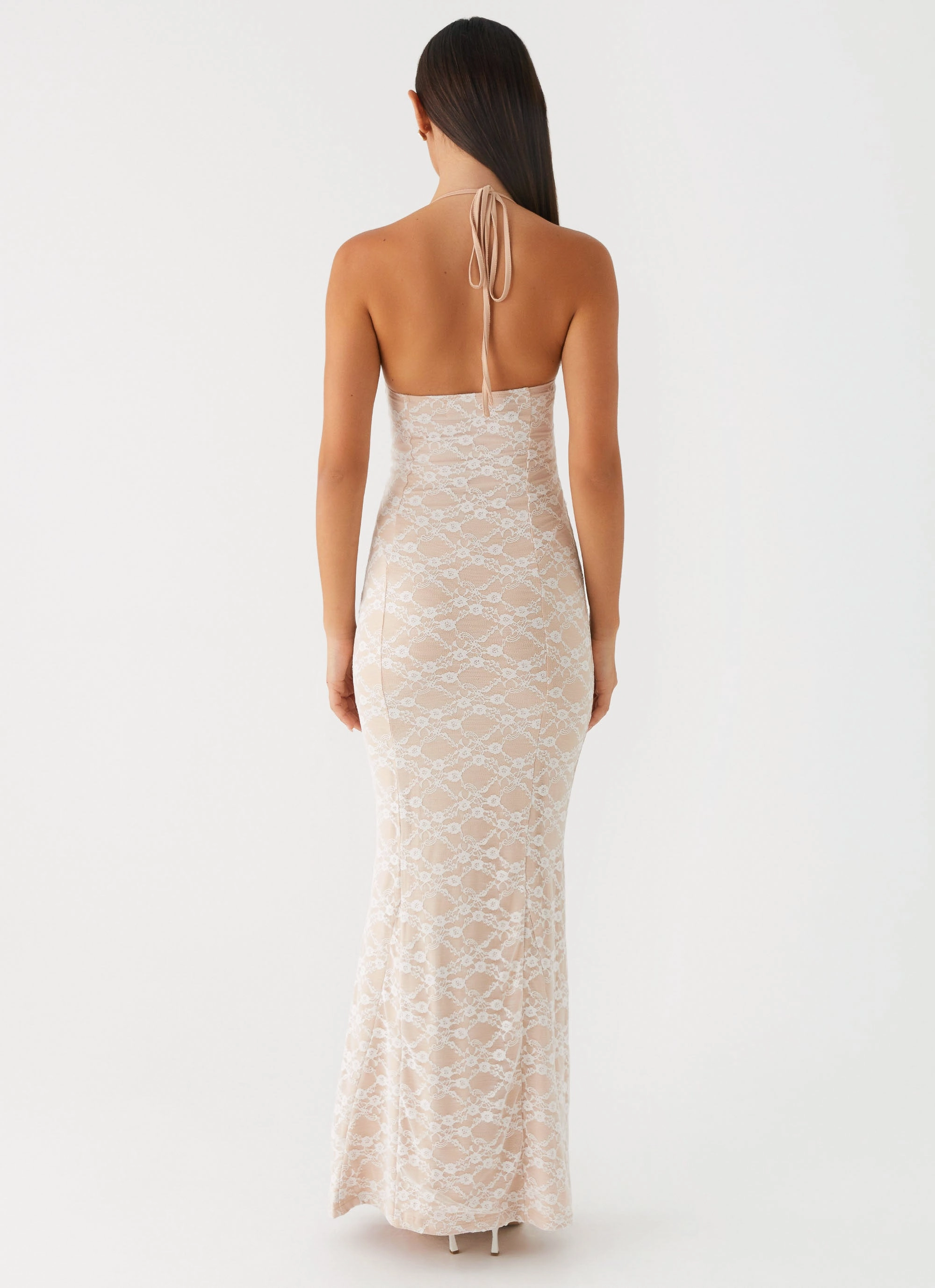 Jolina Lace Maxi Dress - White Day Romance Fashion Essential