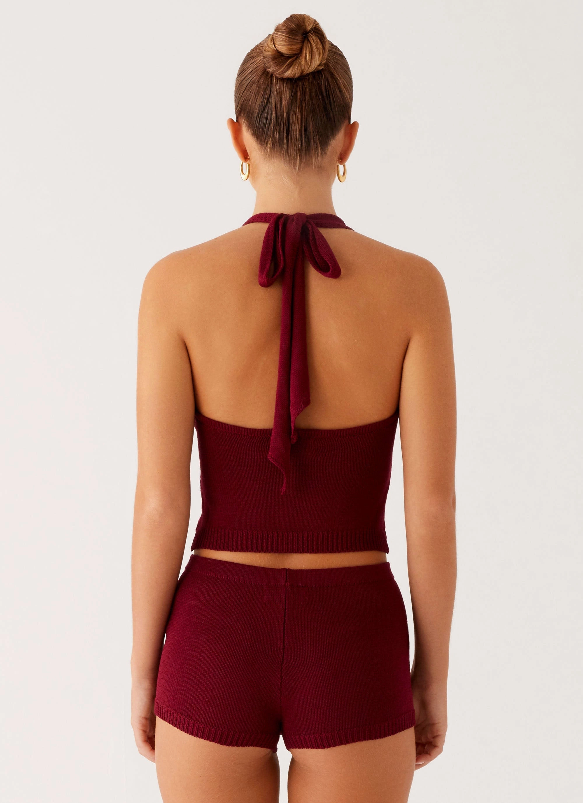 Miffy Crochet Top - Maroon Sporty Vibes