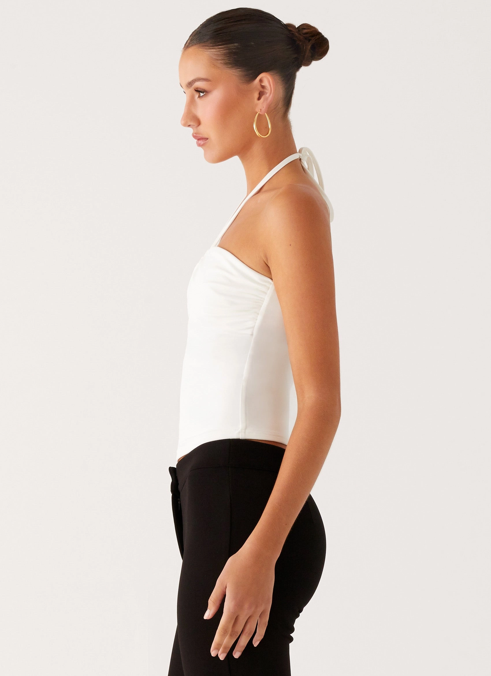 FrictionReducing Good Thing Halter Top - White