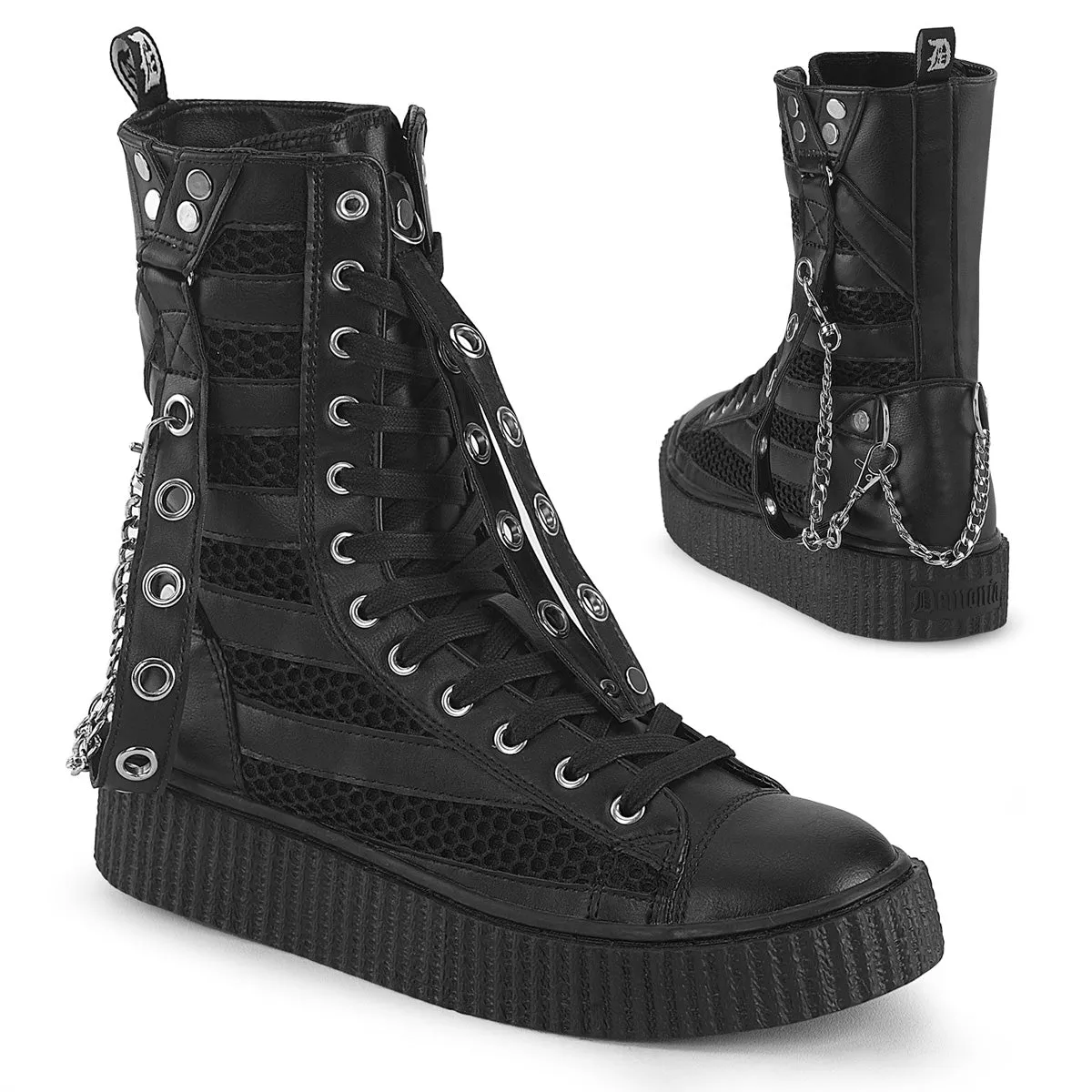 Sneeker 325 High Top Ankle Creeper Unisex Sneaker - Demonia Direct