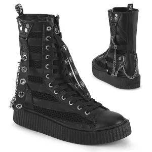 Sneeker 325 High Top Ankle Creeper Unisex Sneaker - Demonia Direct