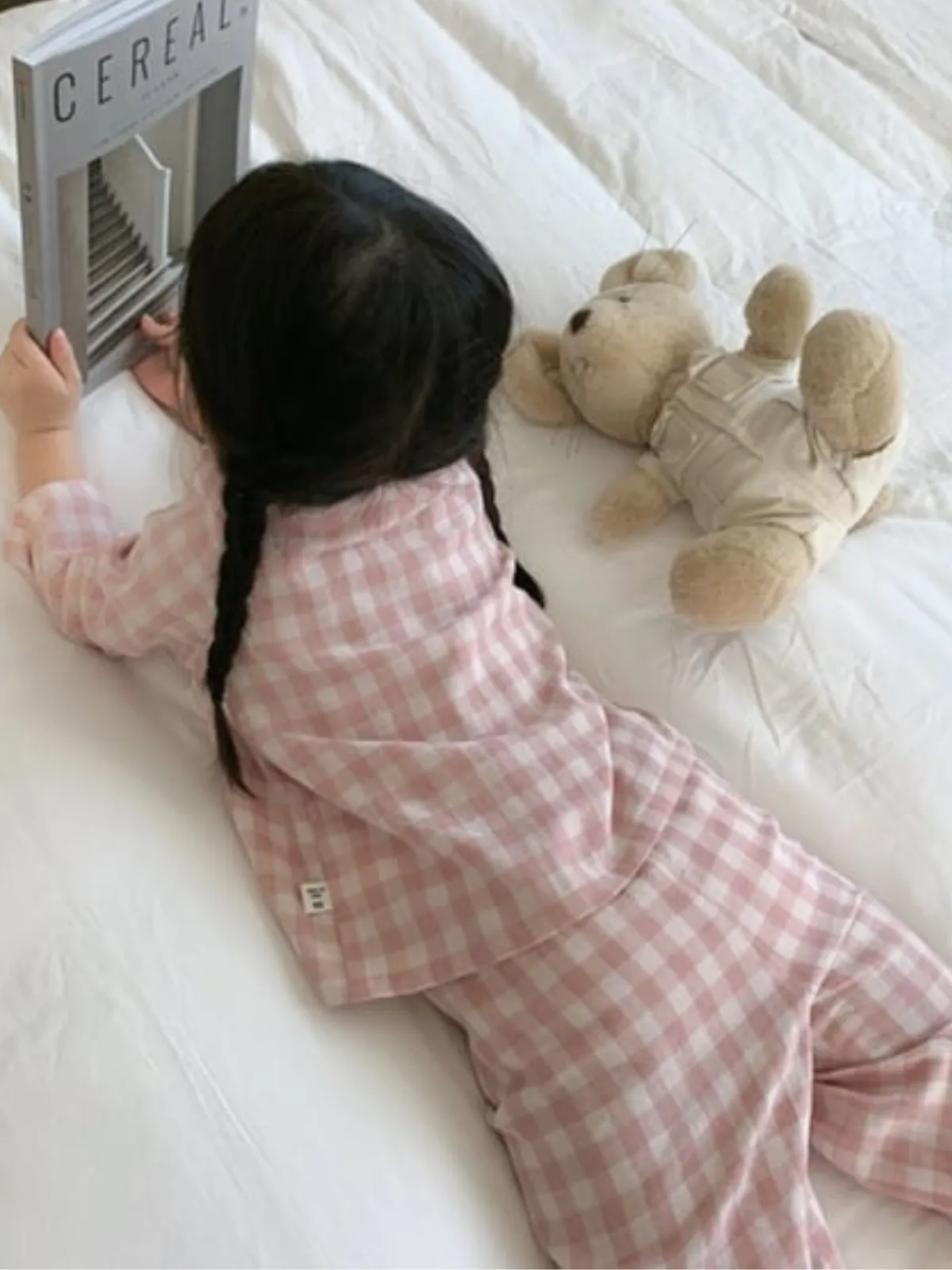Snooze In Style Pink Gingham Pajamas