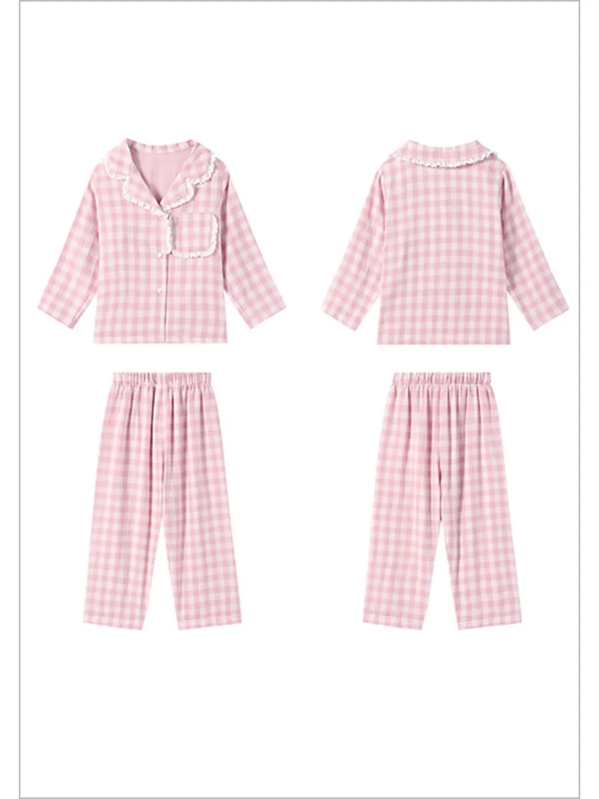 Snooze In Style Pink Gingham Pajamas
