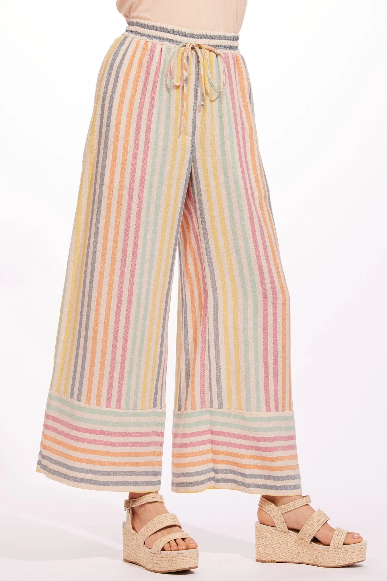 Travel Friendly Leopold Pant - Malta Stripe