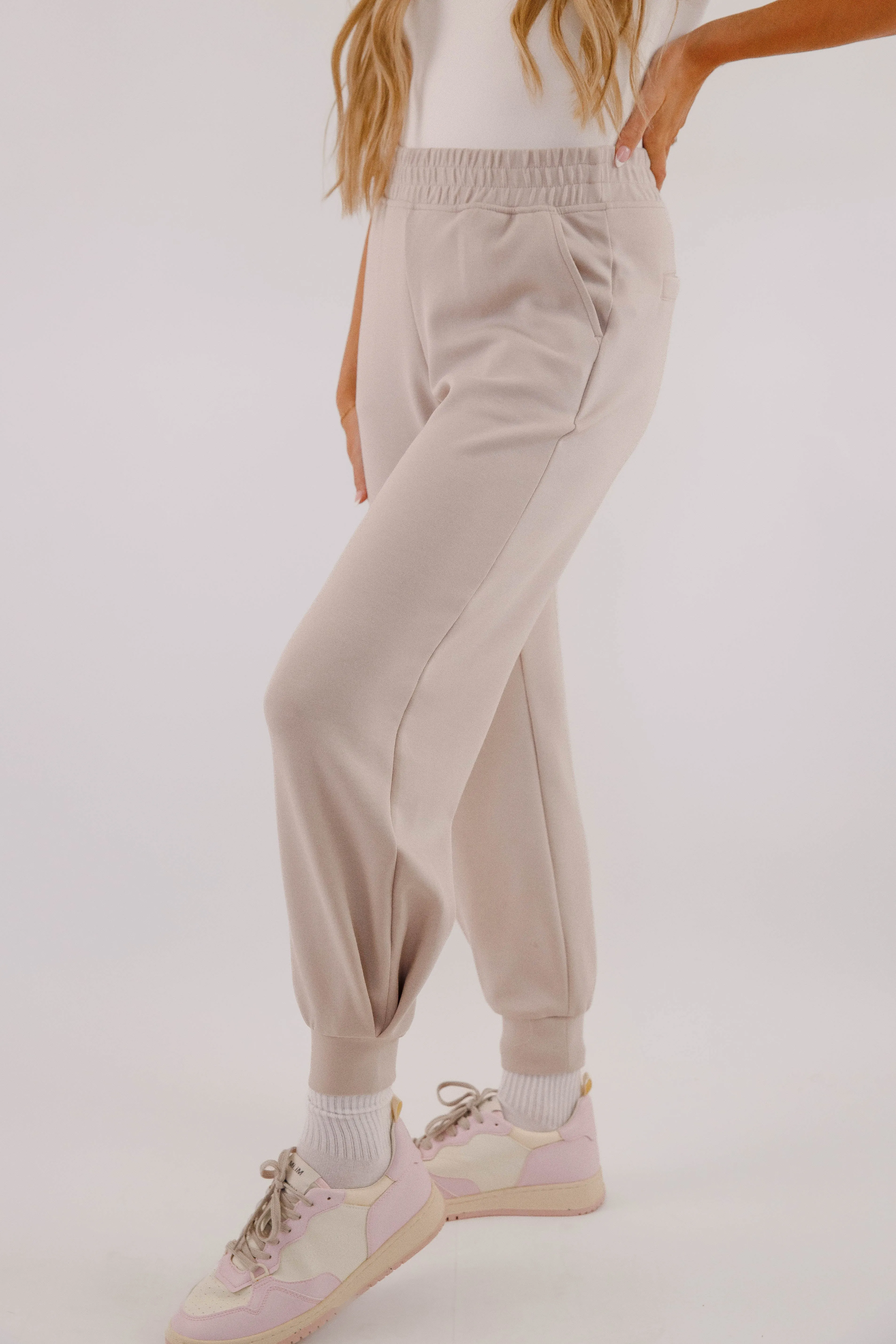 WaterproofTechnology Getting There Joggers-Mocha Cream