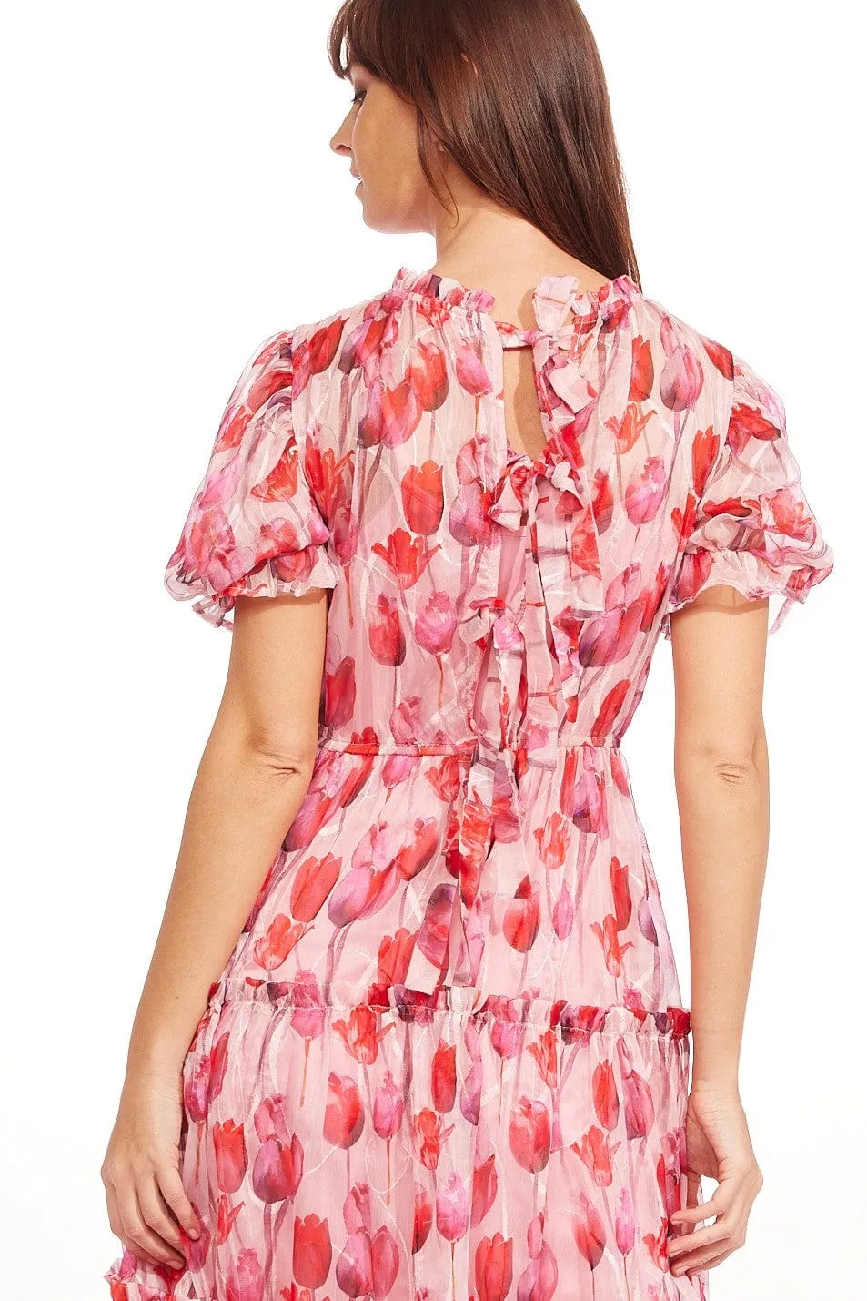 Alder Maxi Dress - Tickle Me Tulip Elegant Mood Zip Closure