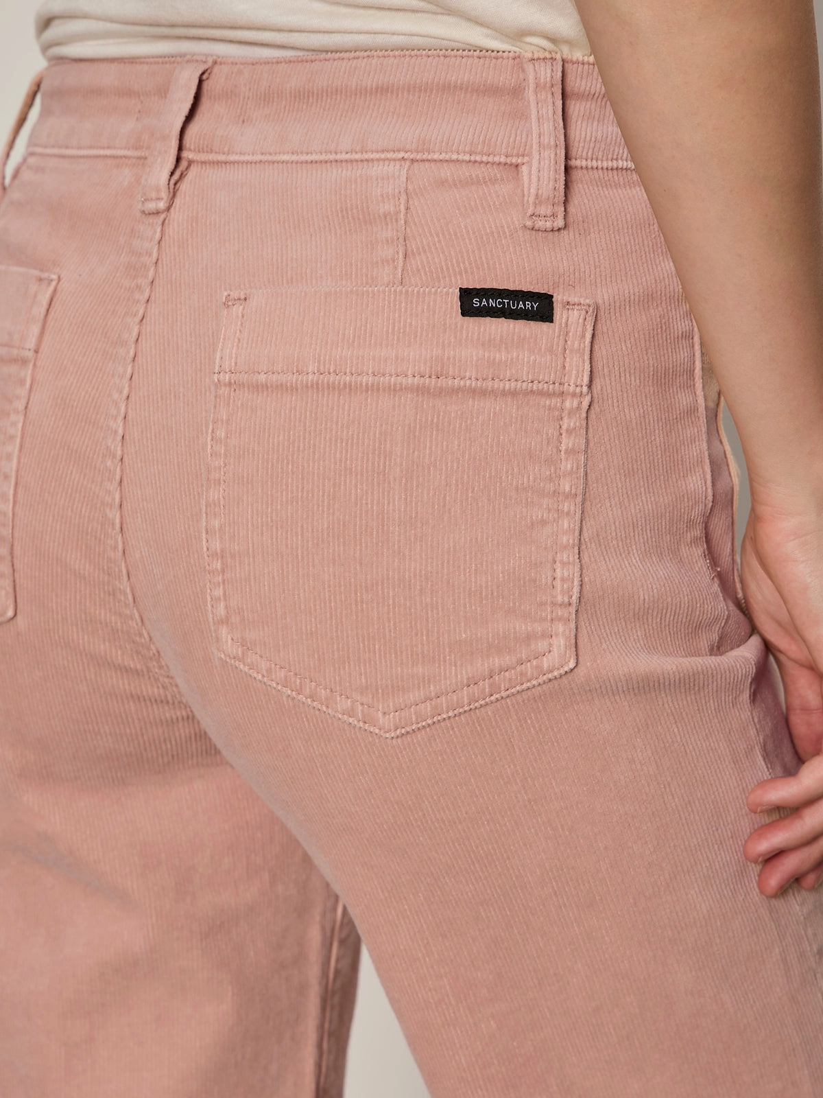 Detachable belt Utility pocket Corduroy Marine Pant Dusty Rose