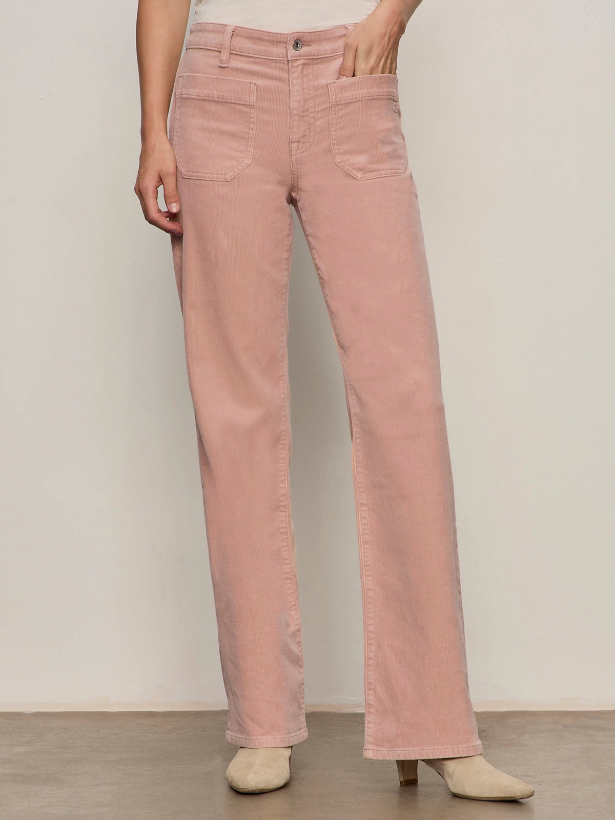 Corduroy Marine Pant Dusty Rose Flexible Comfort
