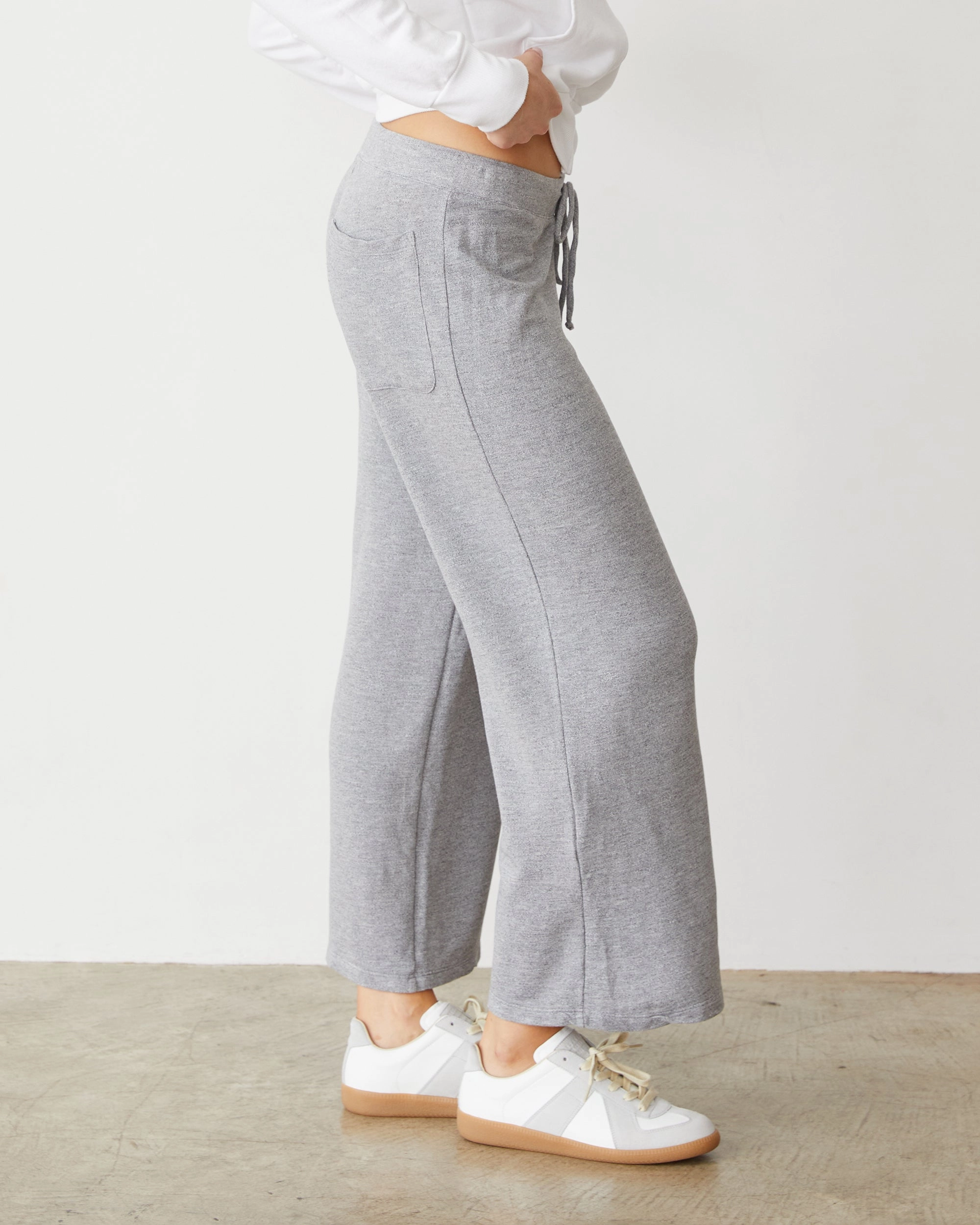 Shape Retention SoftLining Supersoft French Terry Crop Lounge Pant