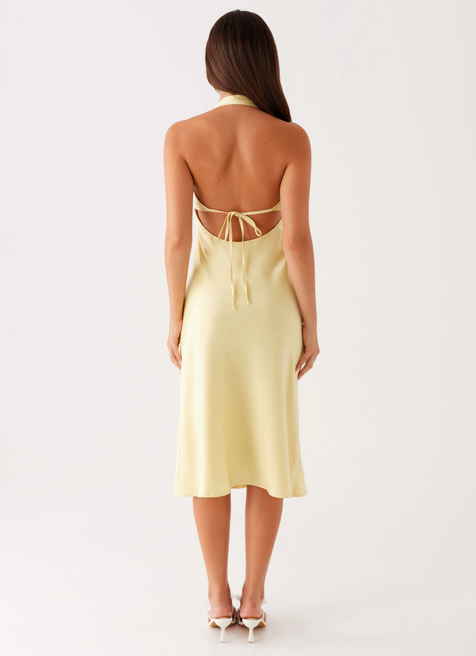 Effortless Touch Davies Midi Dress - Yellow