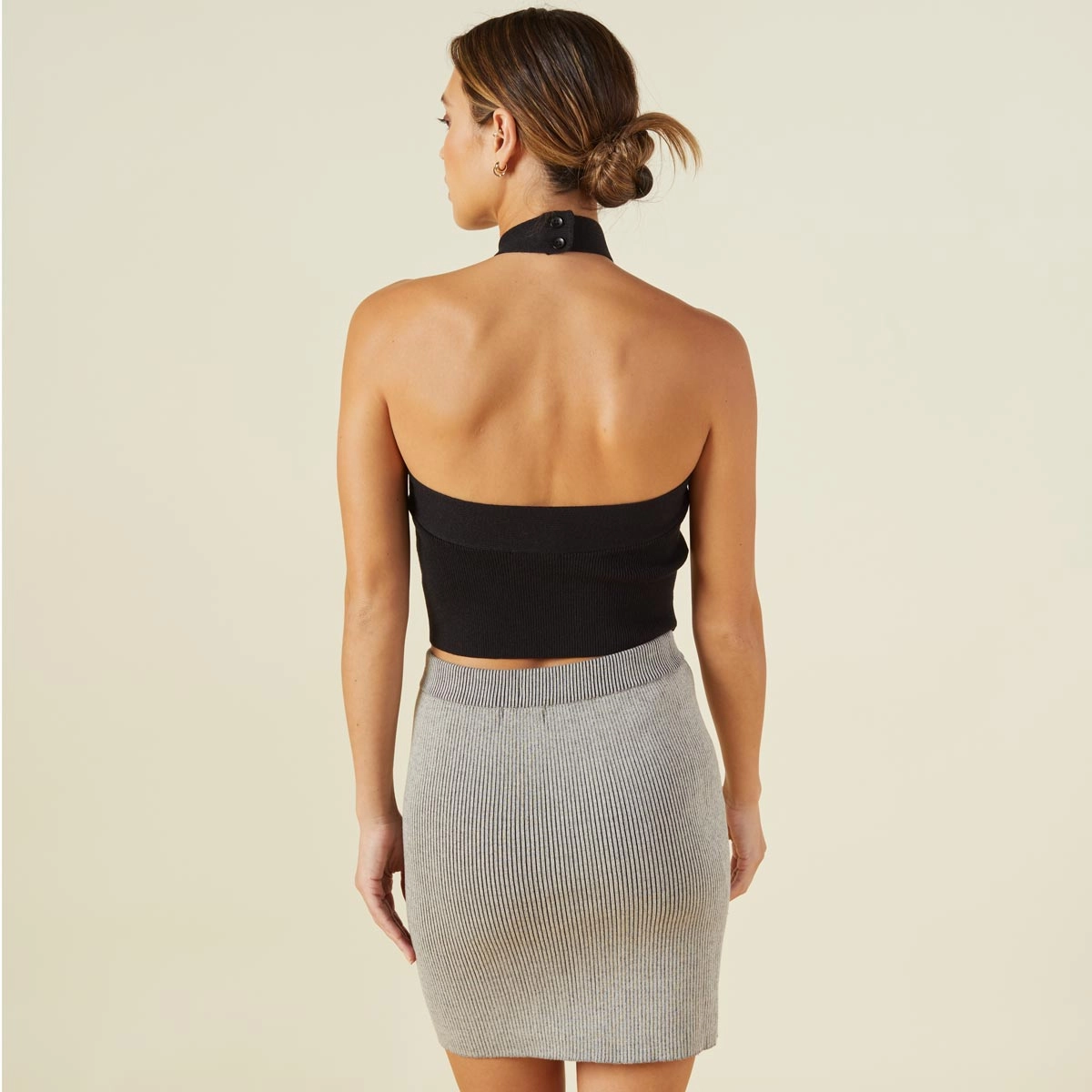 Soft Knit Halter FoldableFeature