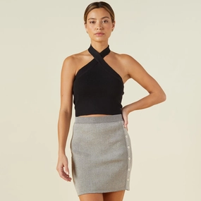 Soft Knit Halter TemperatureRegulating Lining Soft Knit Halter MultiFunctional Pocket Placement