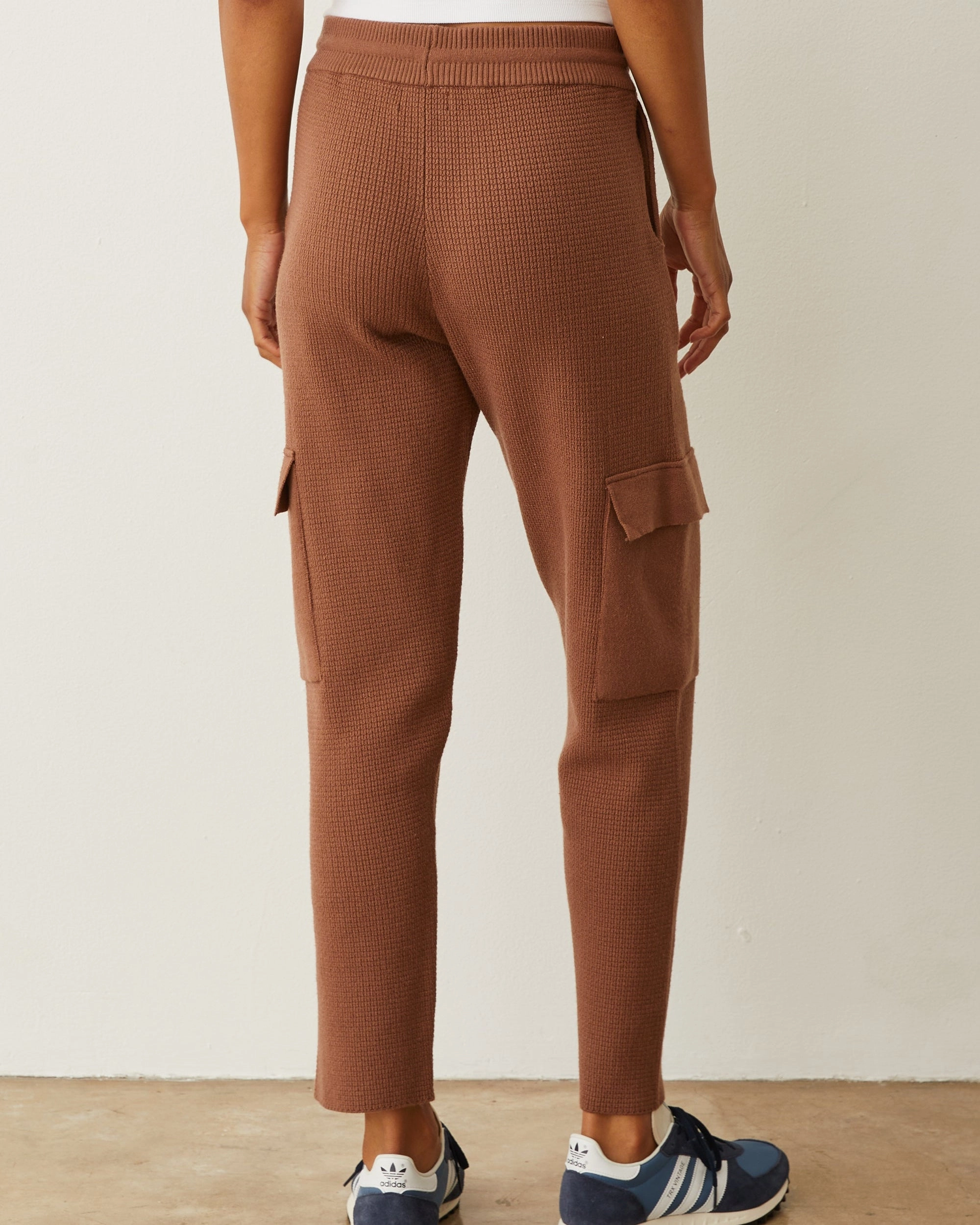 AntiSlipGrip Air Circulation Soft Knit Waffle Cargo Jogger