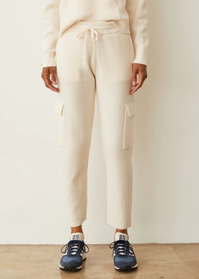 Soft Knit Waffle Cargo Jogger NonRestrictive Gusset Design Soft Knit Waffle Cargo Jogger Soft Brush Lining