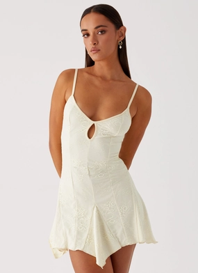 Soft Layering Surry Mini Dress - Yellow Surry Mini Dress - Yellow Versatile Wear Modern Twist