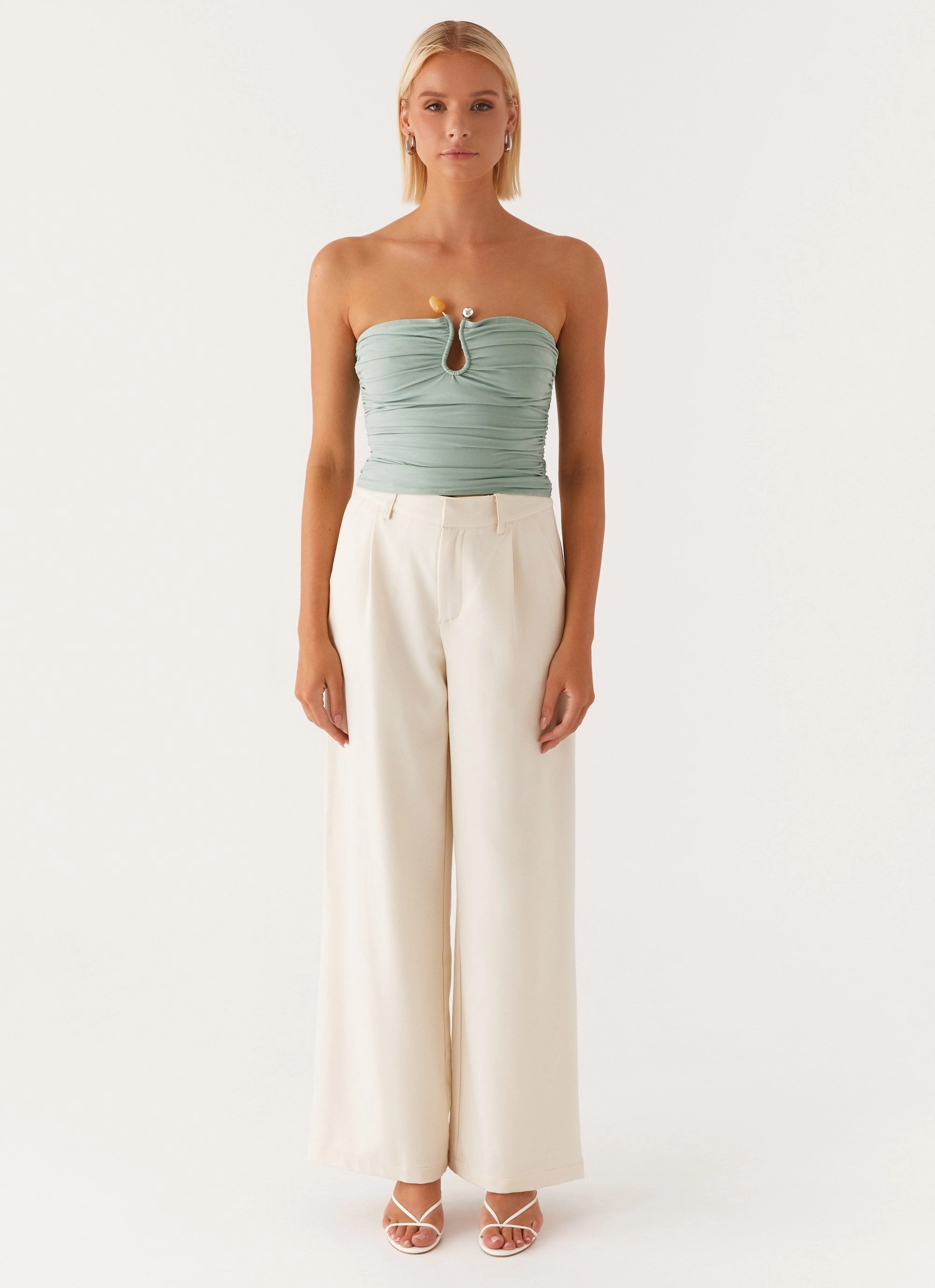 Noise Reducing Fabric Treatment Rudy Tube Top - Sage