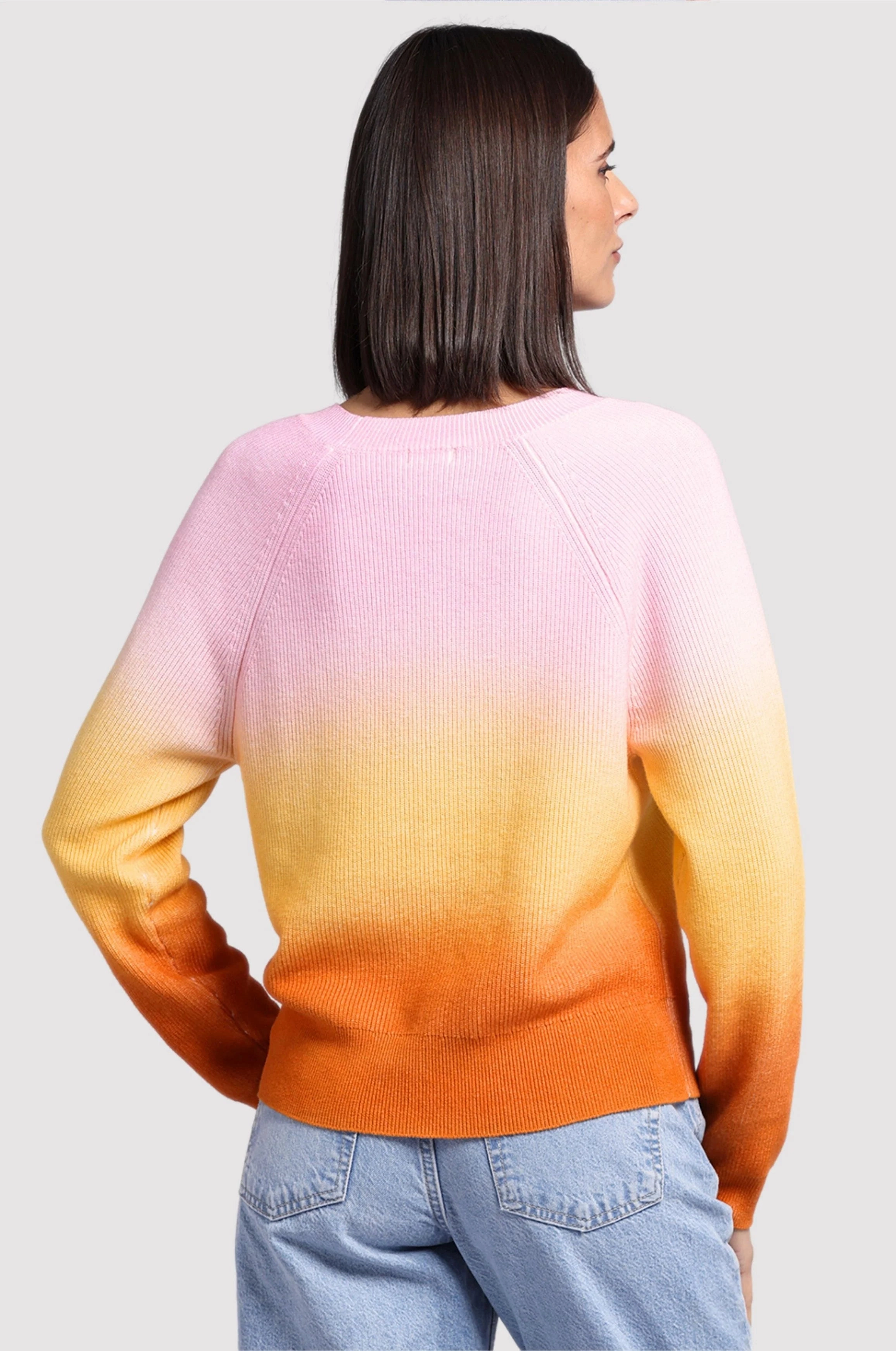 Breathable layers Chill Layer Minnie Rose Cotton Cashmere Ombre Baby Shaker Crew