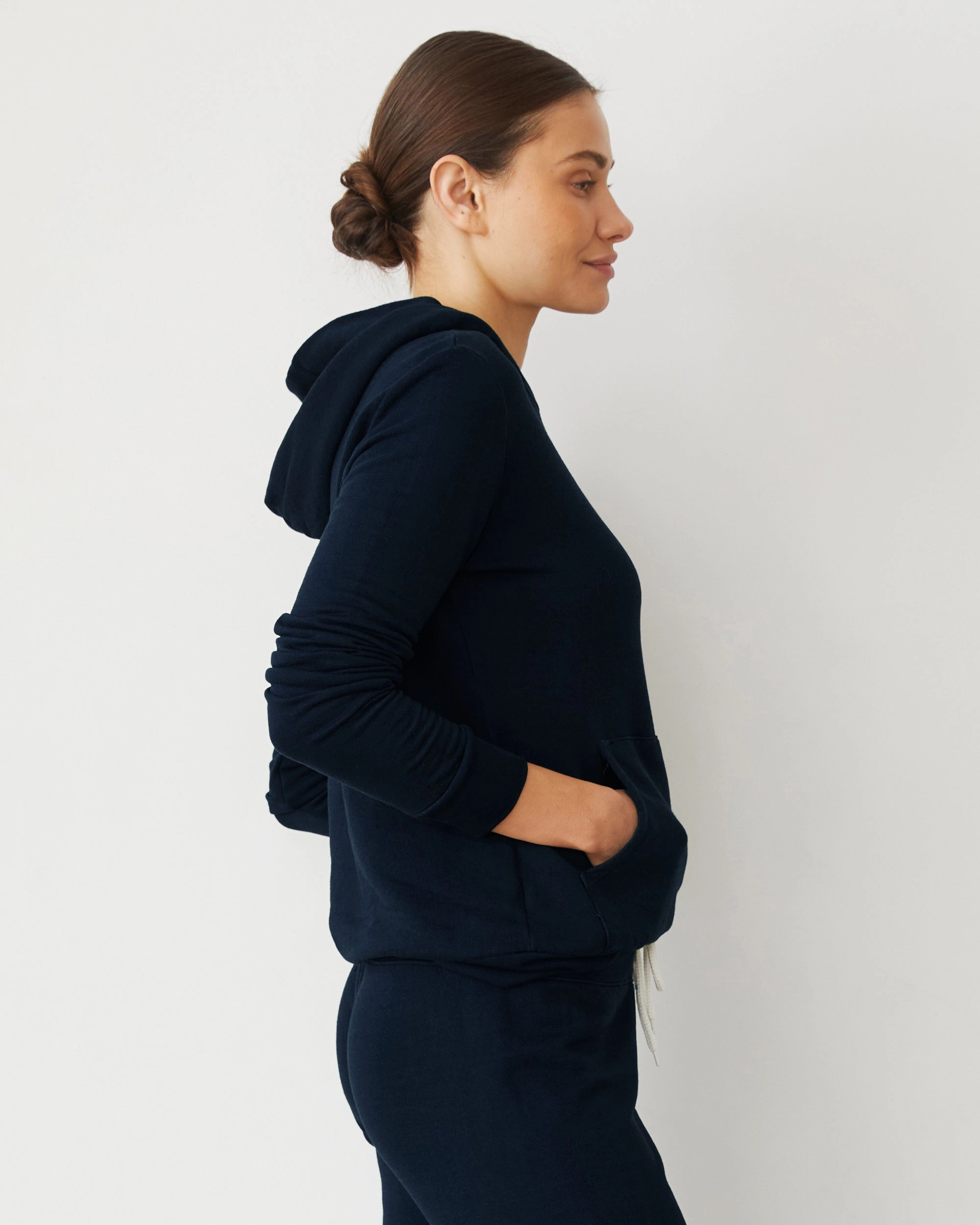 GarmentDyed HiddenStoragePocket Softfleece Kangaroo Pullover