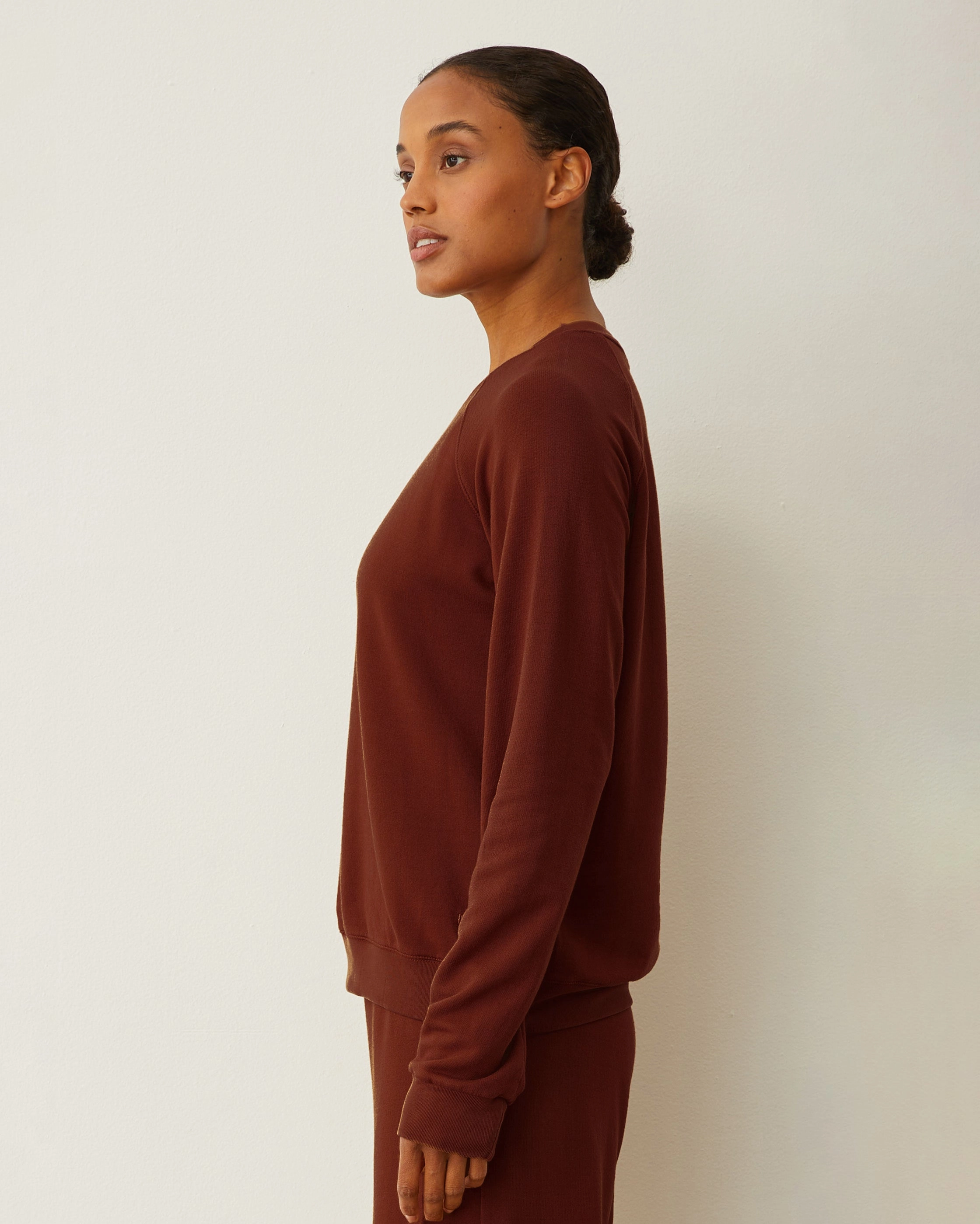 Softfleece Vintage Raglan Drop Shoulder Reinforced Buttonholes