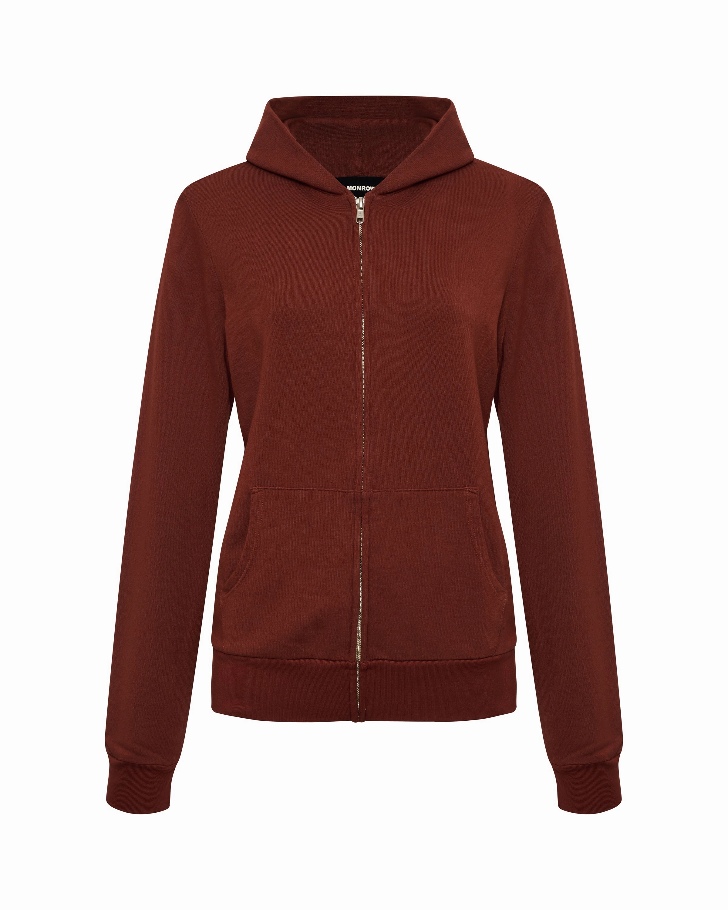 Double Needle Hemming Softfleece Zip Up Hoody