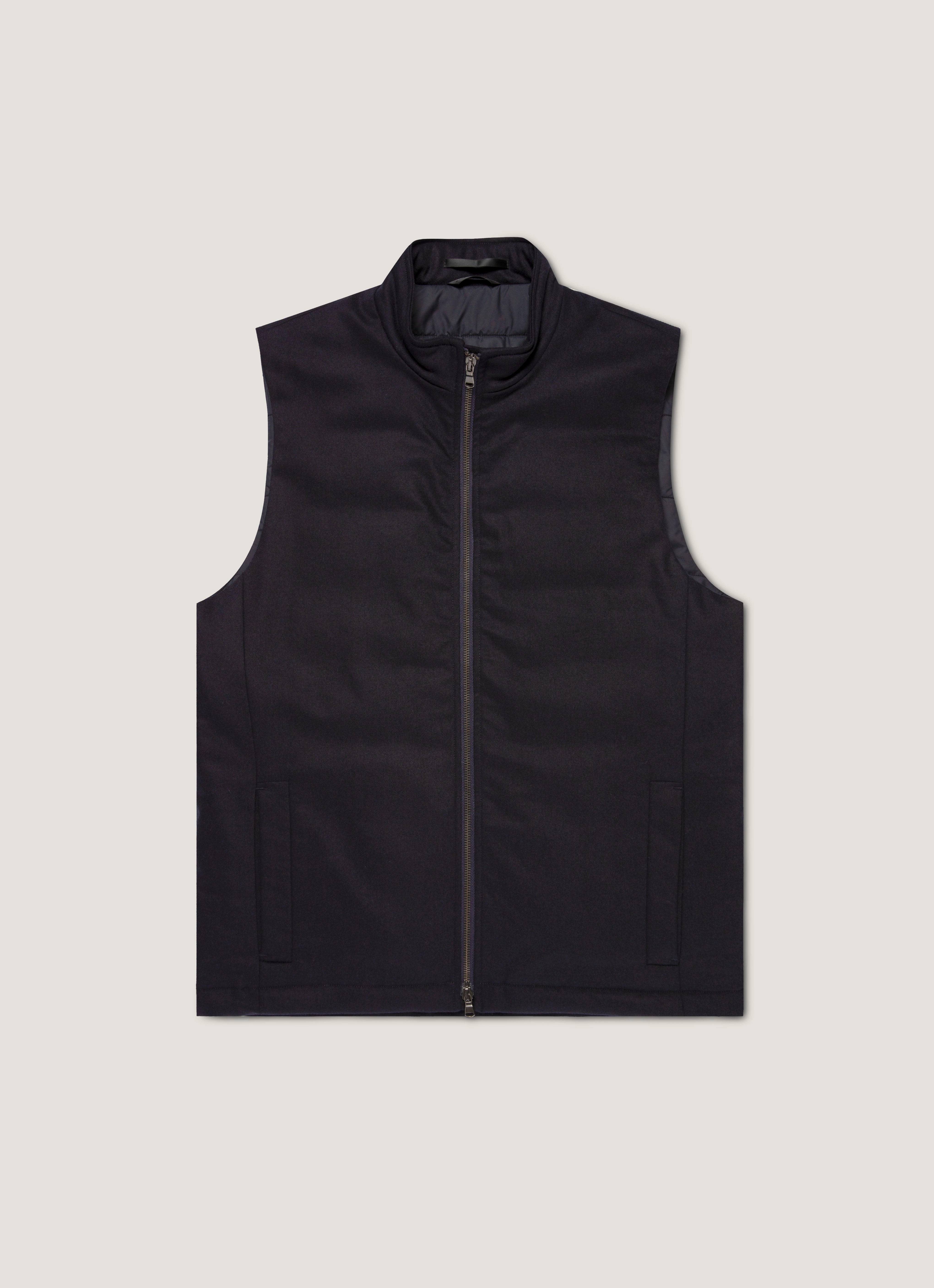 teens' Trail Comfort Men's Wool Cashmere Gilet in Navy