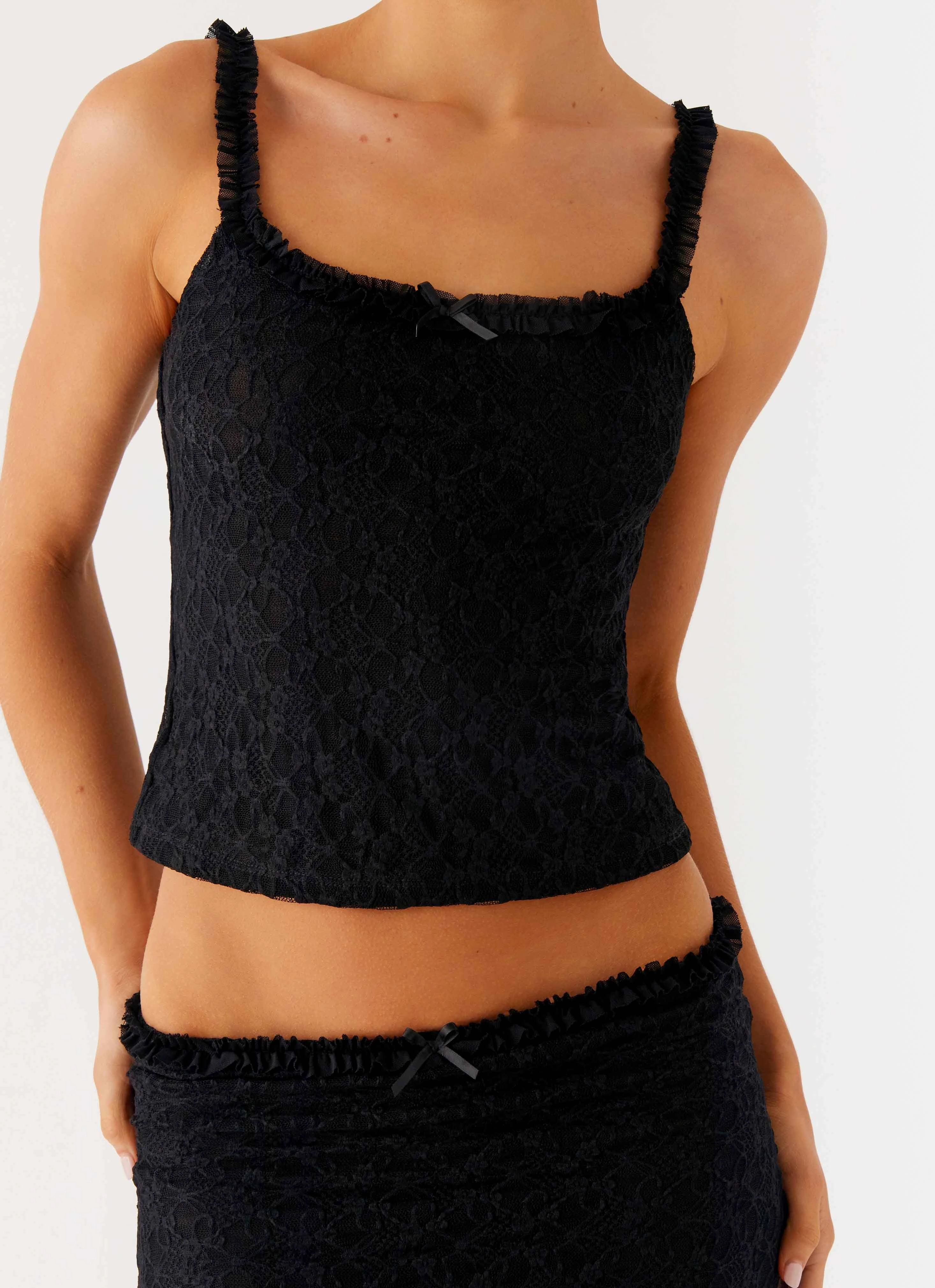 Ophira Cami Top - Black TearResistant
