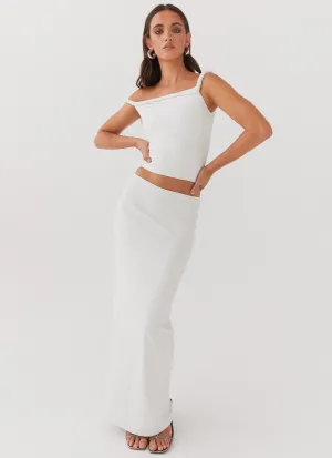 Solace Soul Maxi Skirt - Ivory AbrasionResistantPanels Moisture Wicking Fabric Solace Soul Maxi Skirt - Ivory