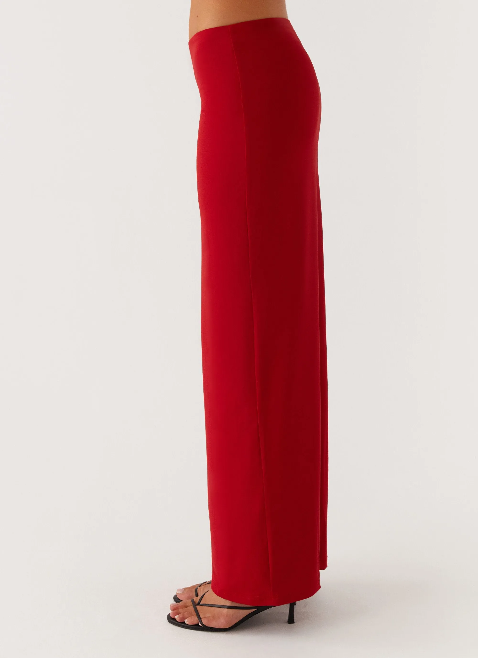 Flex Movement Solace Soul Maxi Skirt - Red