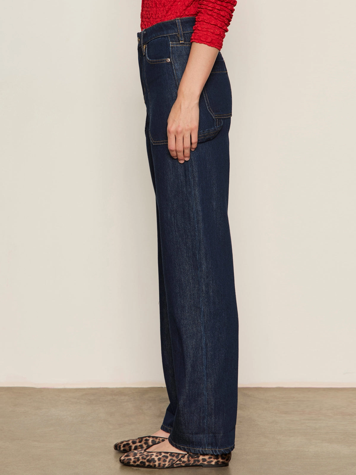 Lightweight Layer Long Wear Soleil 90's Straight Jean Indigo Dark Raw Rinse