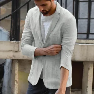 Solid Color Slim Blazer