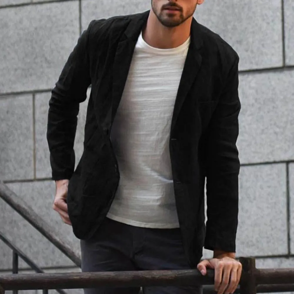 Solid Color Slim Blazer