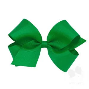 Solid Grosgrain Bow-GRN