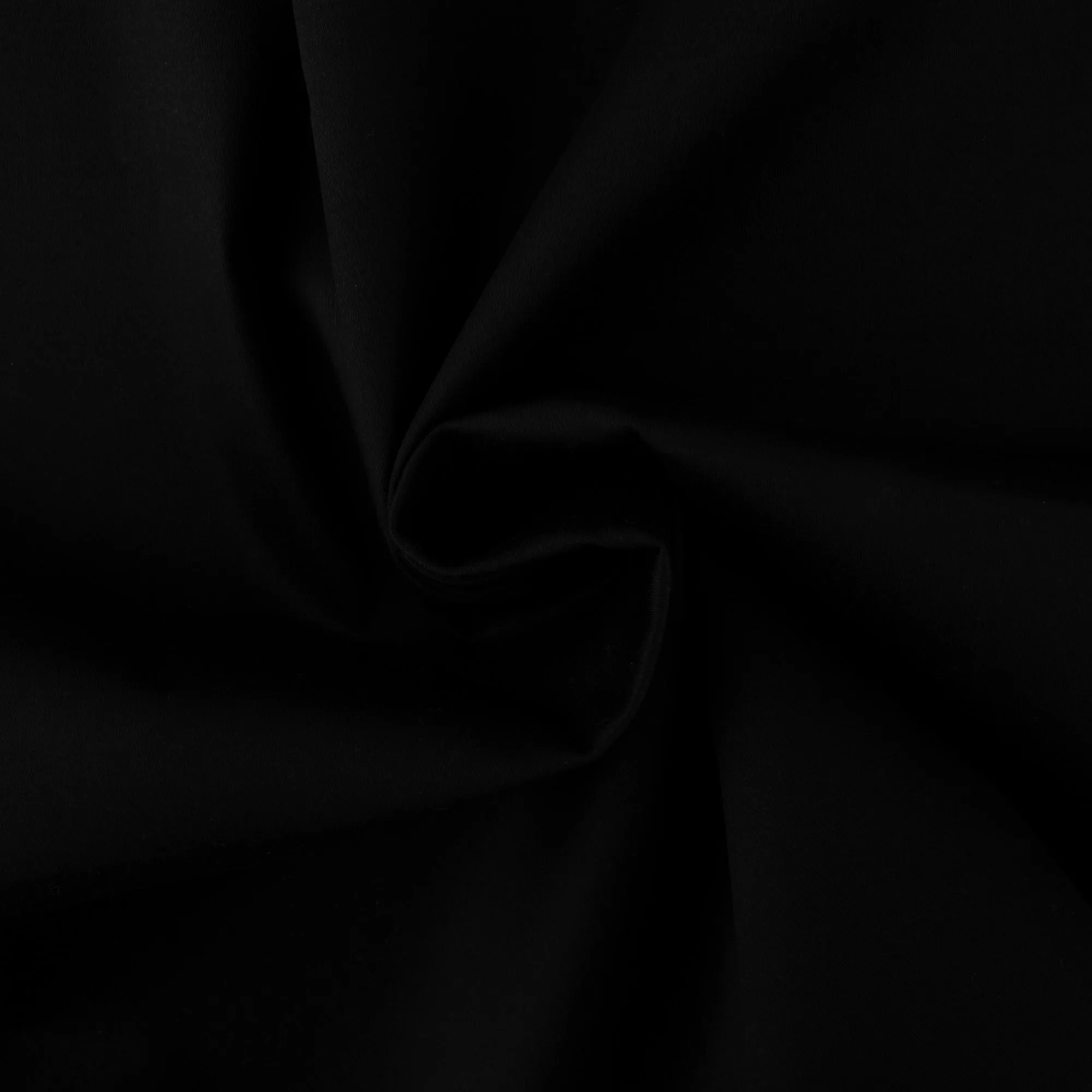 Solid Stretch Sateen - Black