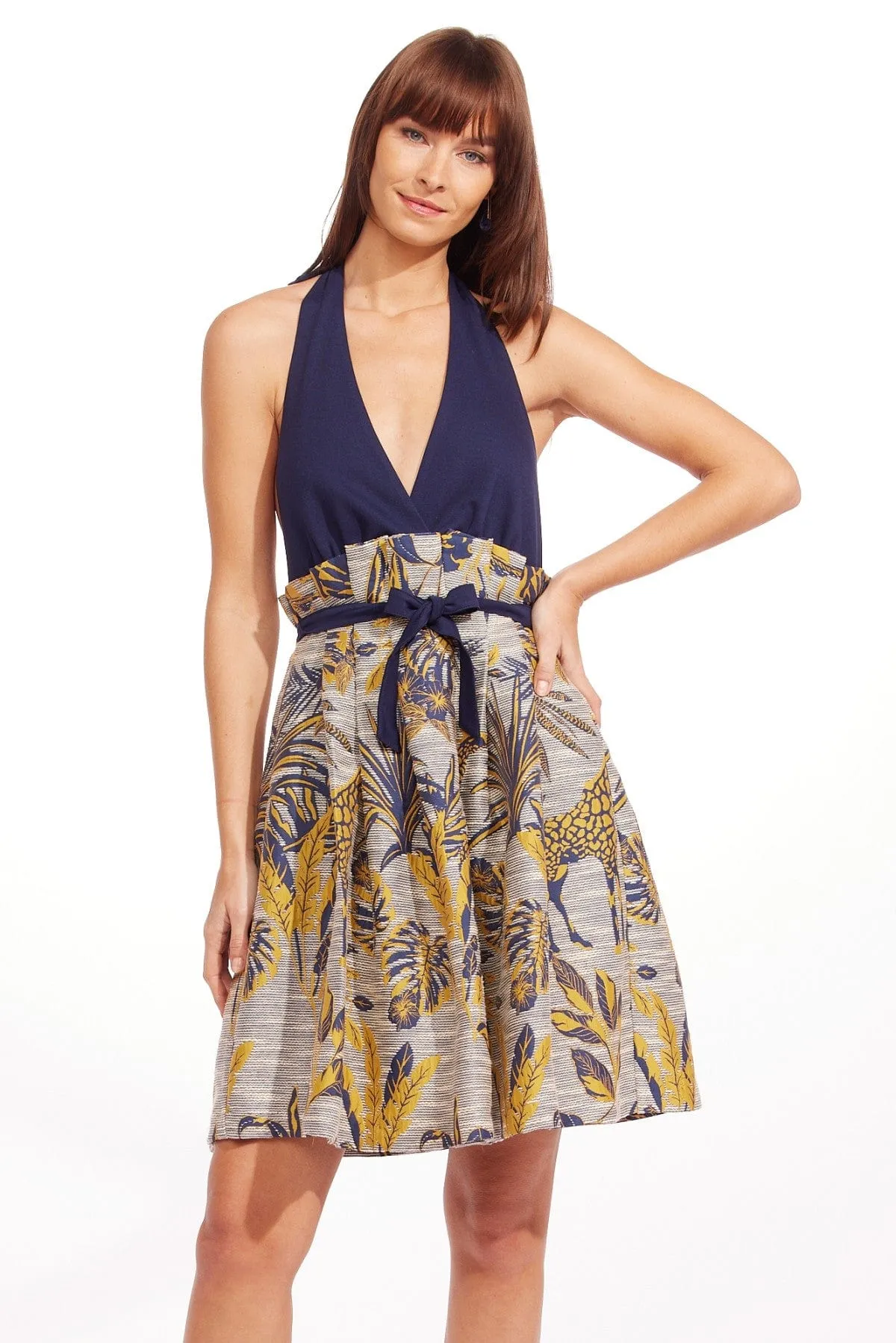 Structured Fit Comfort Waist Fit Sophia Dress - Serengeti