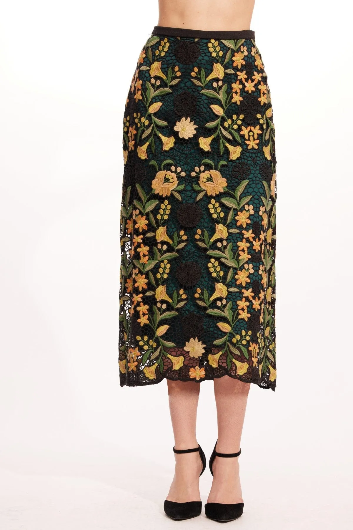 Lightweight texture Rita Skirt ?C Harvest Bloom