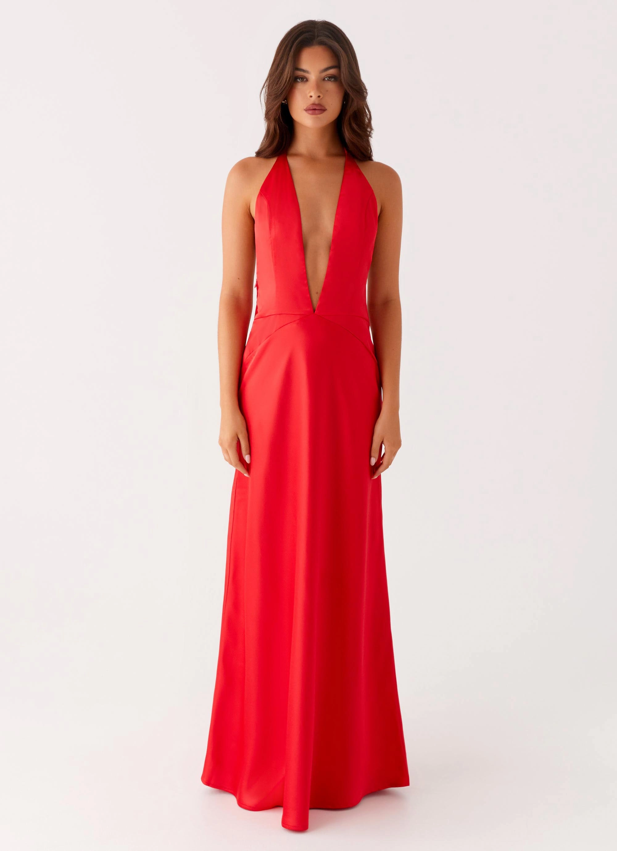 Idol Maxi Dress - Red Elegant formal piece