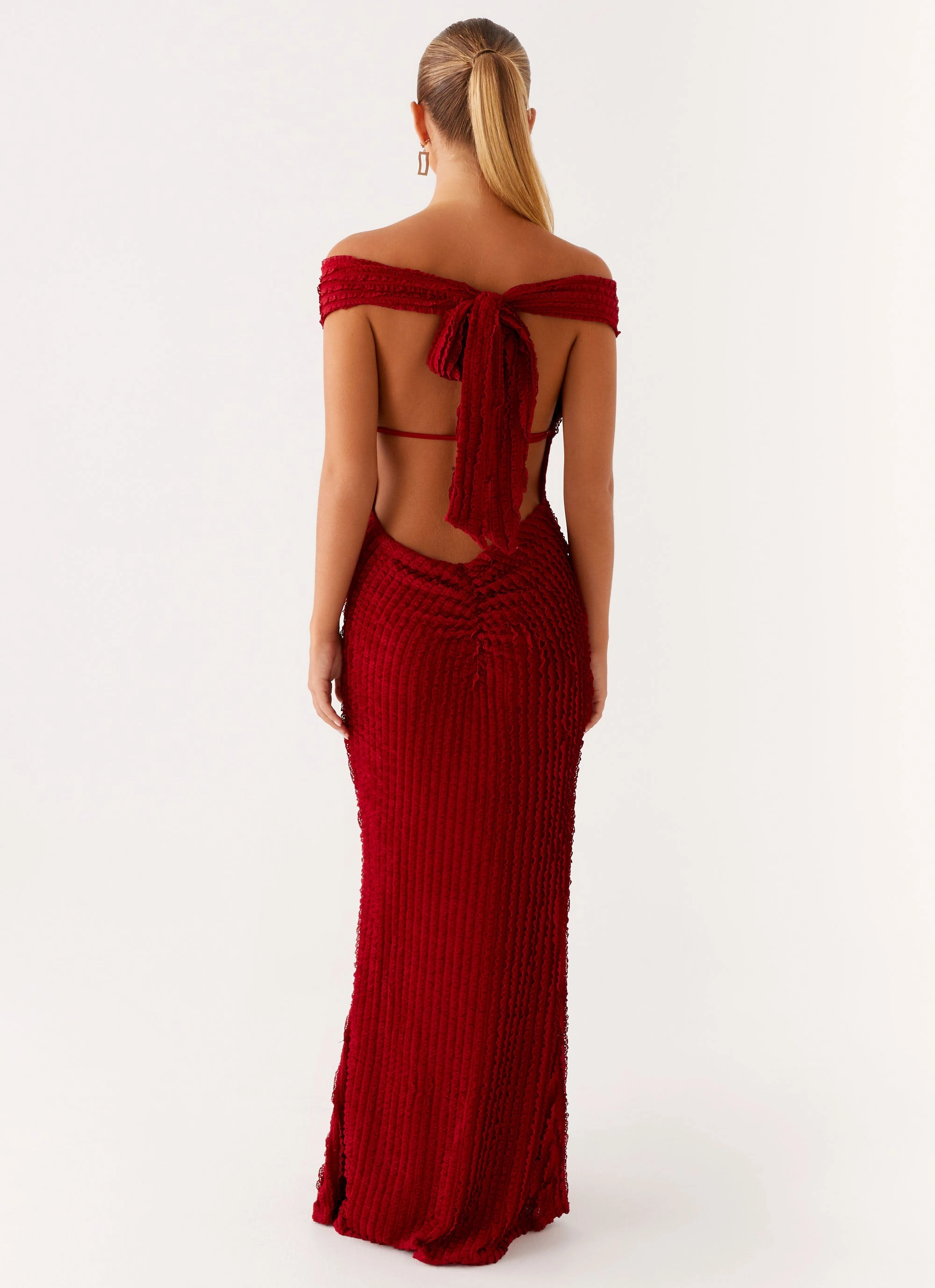 Chantelle Maxi Dress - Red Workwear