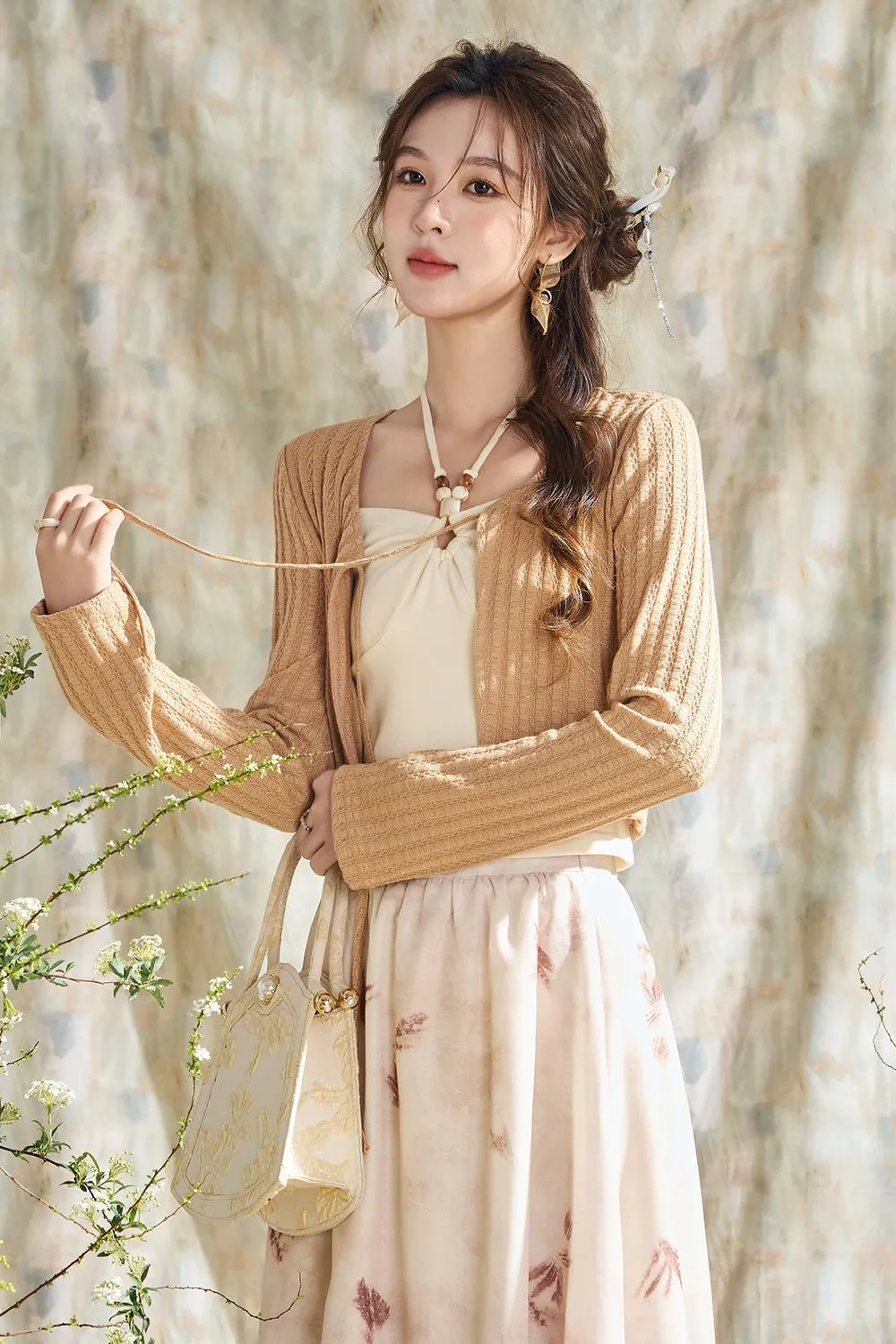 Spaghetti Strap Top and Cardigan Set Separately Sold