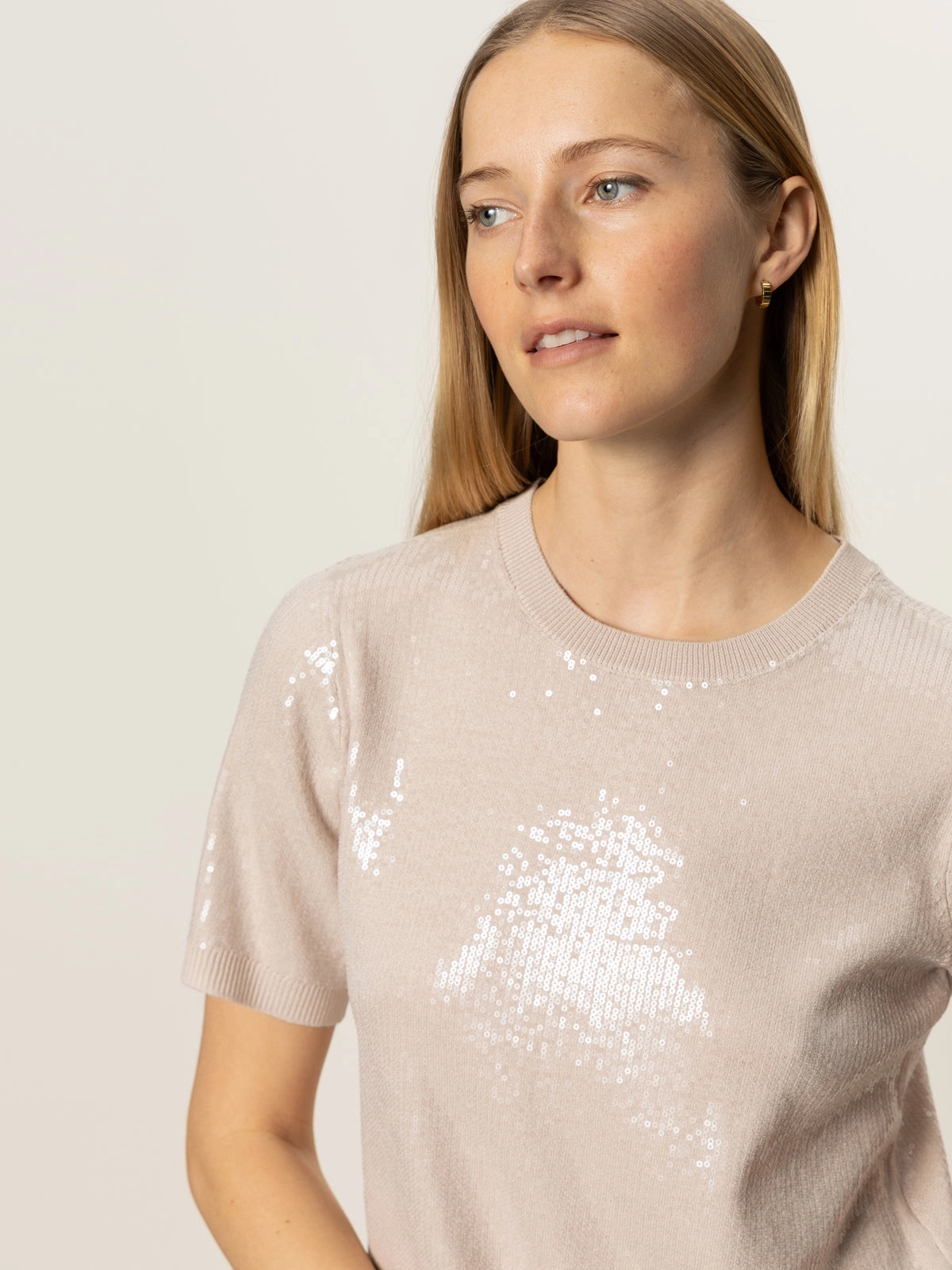 Sparkle Sequin Sweater Mother Of Pearl Office Layer