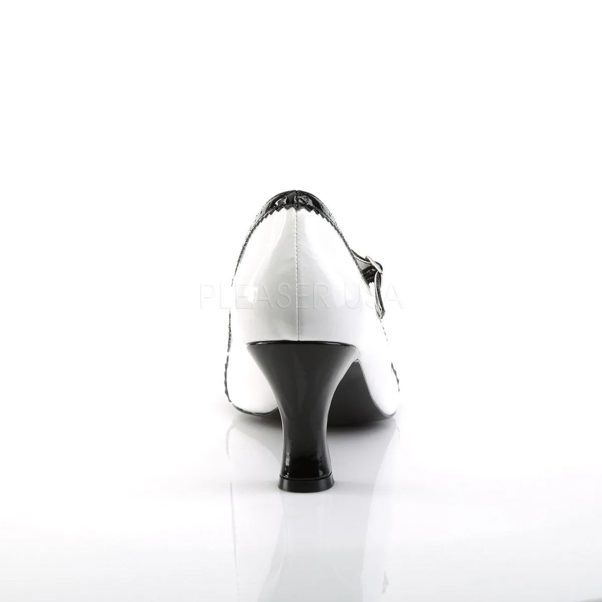 Spectator Mary Jane Pump shoes with 3-inch Kitten Heel JENNA-06