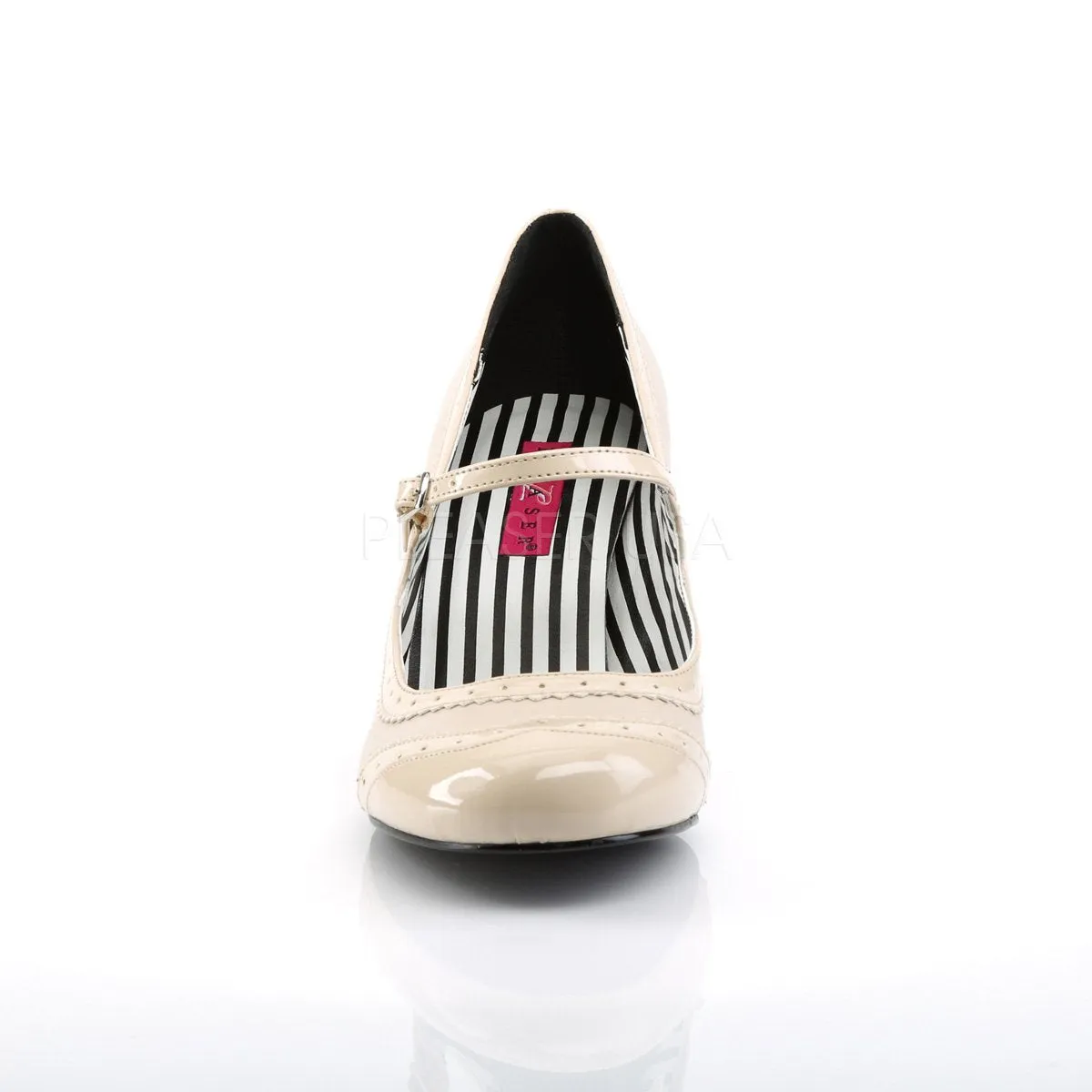 Spectator Mary Jane Pump shoes with 3-inch Kitten Heel JENNA-06