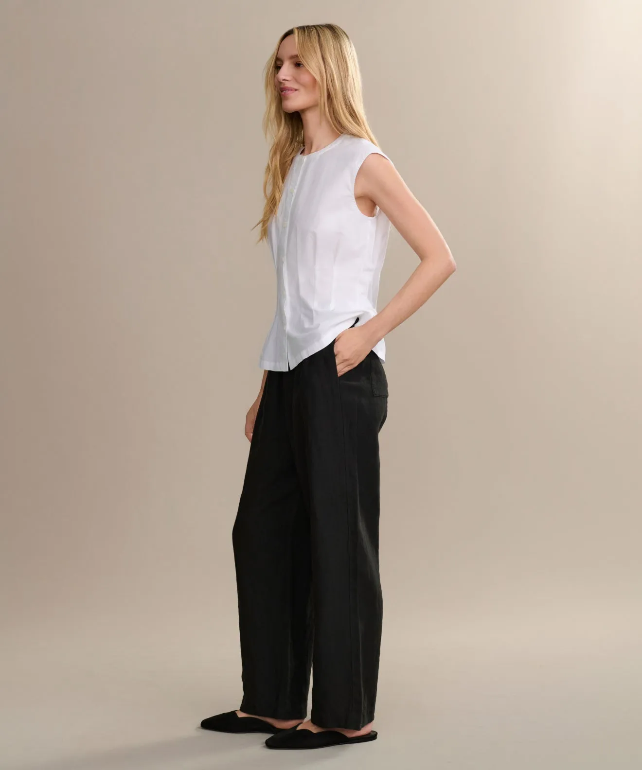 Chill Ready ReinforcedBeltLoops Linen Logan Pant