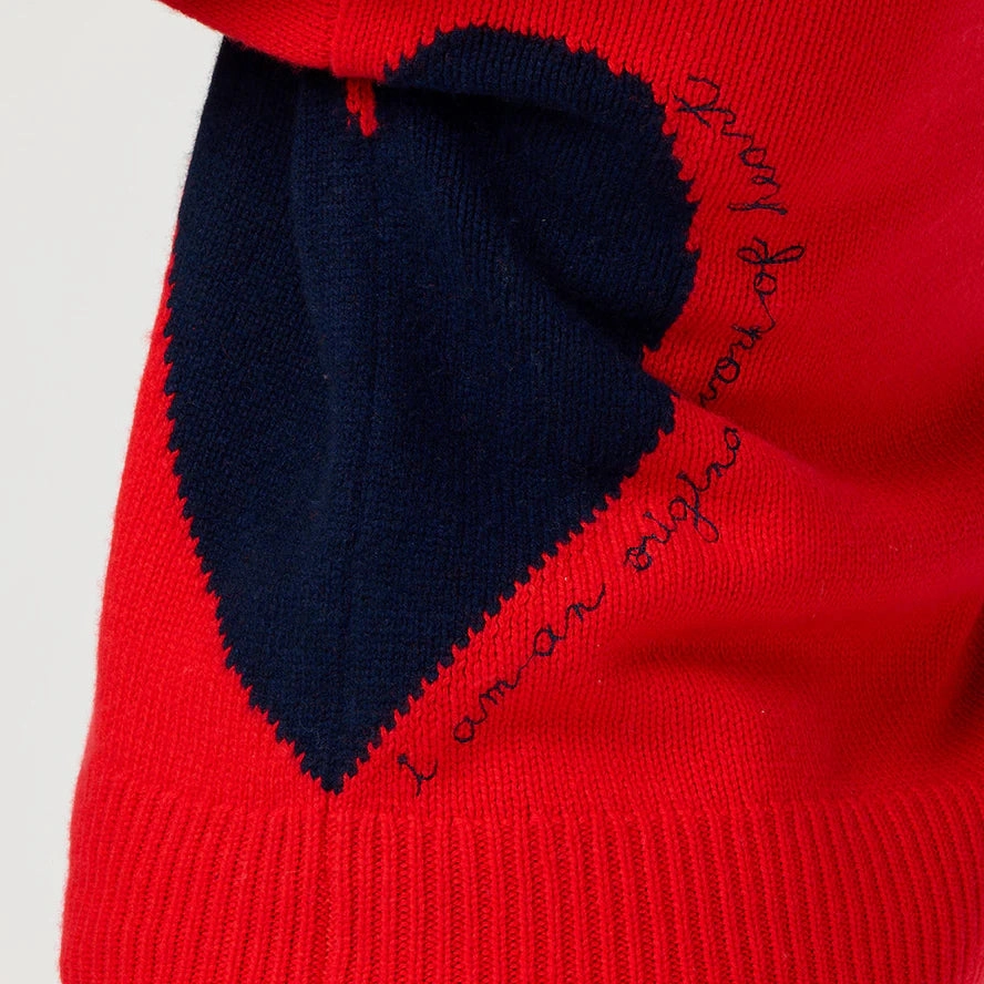 Kerri Rosenthal Lucy Imperfect Heart Sweater Ultimate Layering