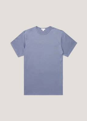 Sporty Stretch Men's Classic T-shirt in Selvedge Blue teenagers' Unisex versatility Men's Classic T-shirt in Selvedge Blue