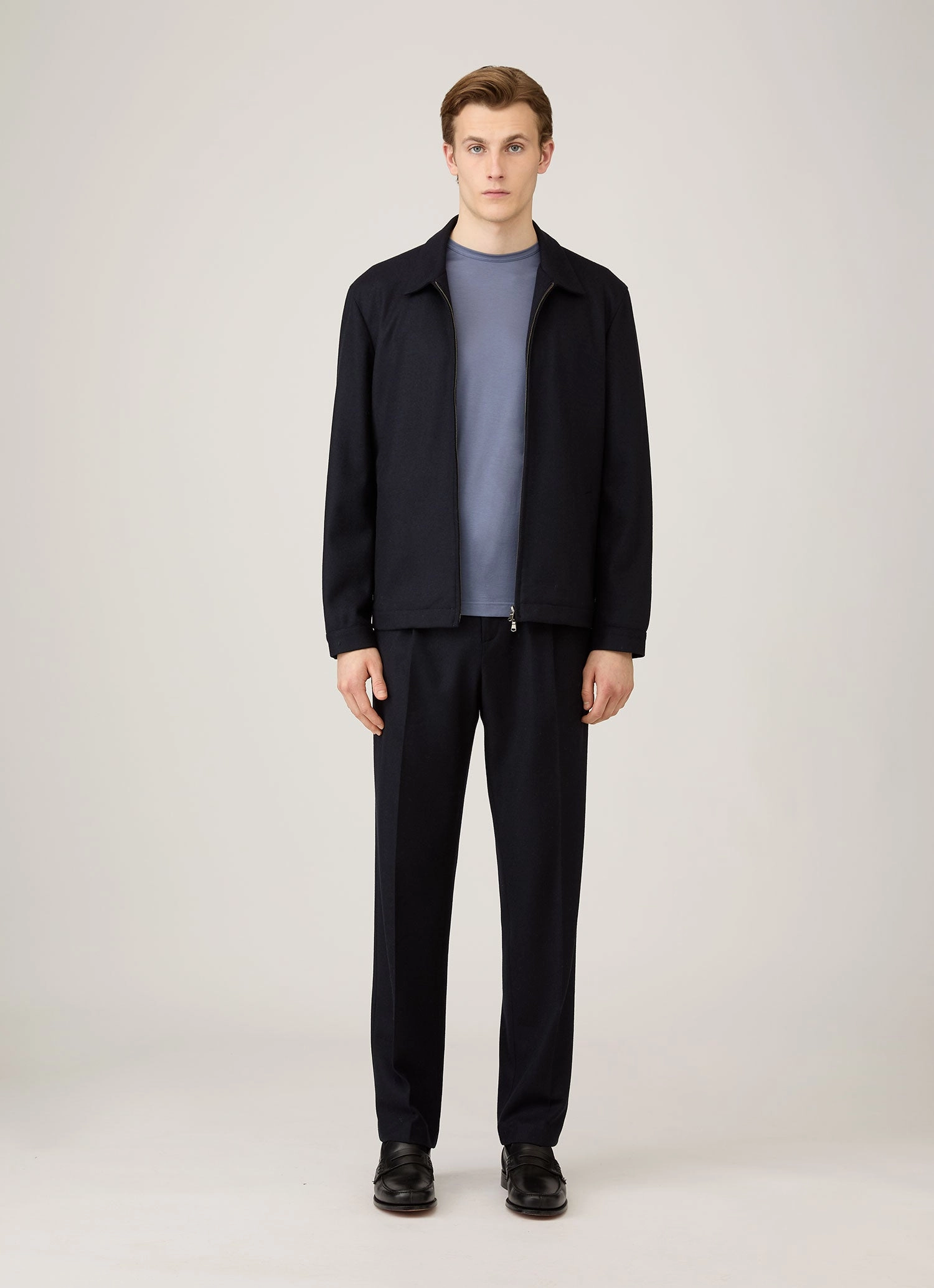 Men's Classic T-shirt in Selvedge Blue Job Interview Quick Change