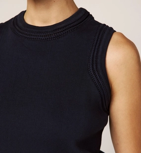 StainResistant Jade Top | Midnight Blue Non Irritating Label Relaxed Look Jade Top | Midnight Blue