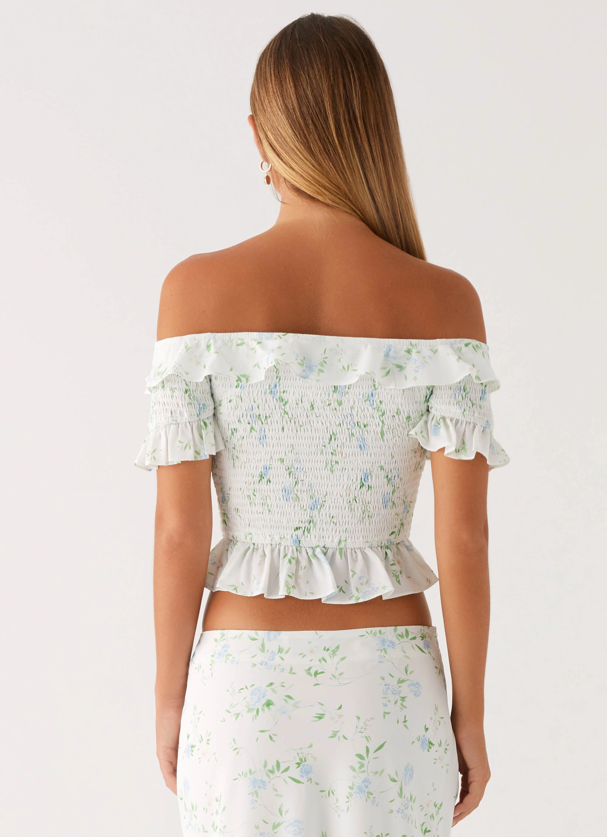 Star Girl Top - Vintage Ditsy Floral Breathable back panel